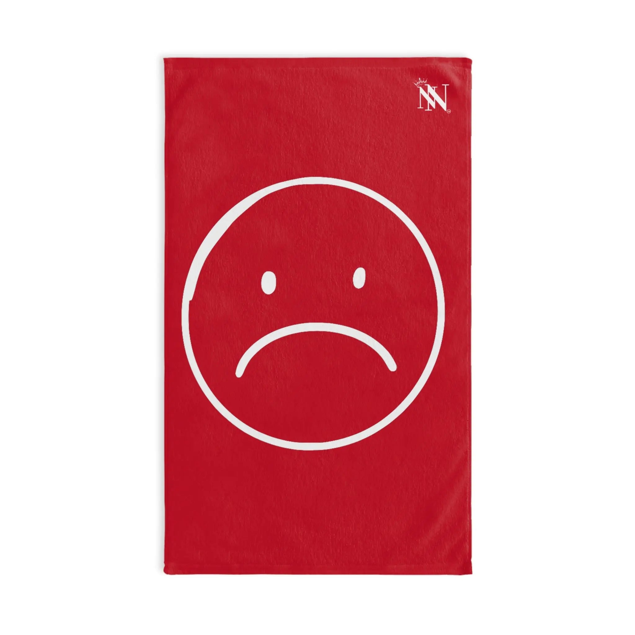 Sad Emoji Red Cum Towel