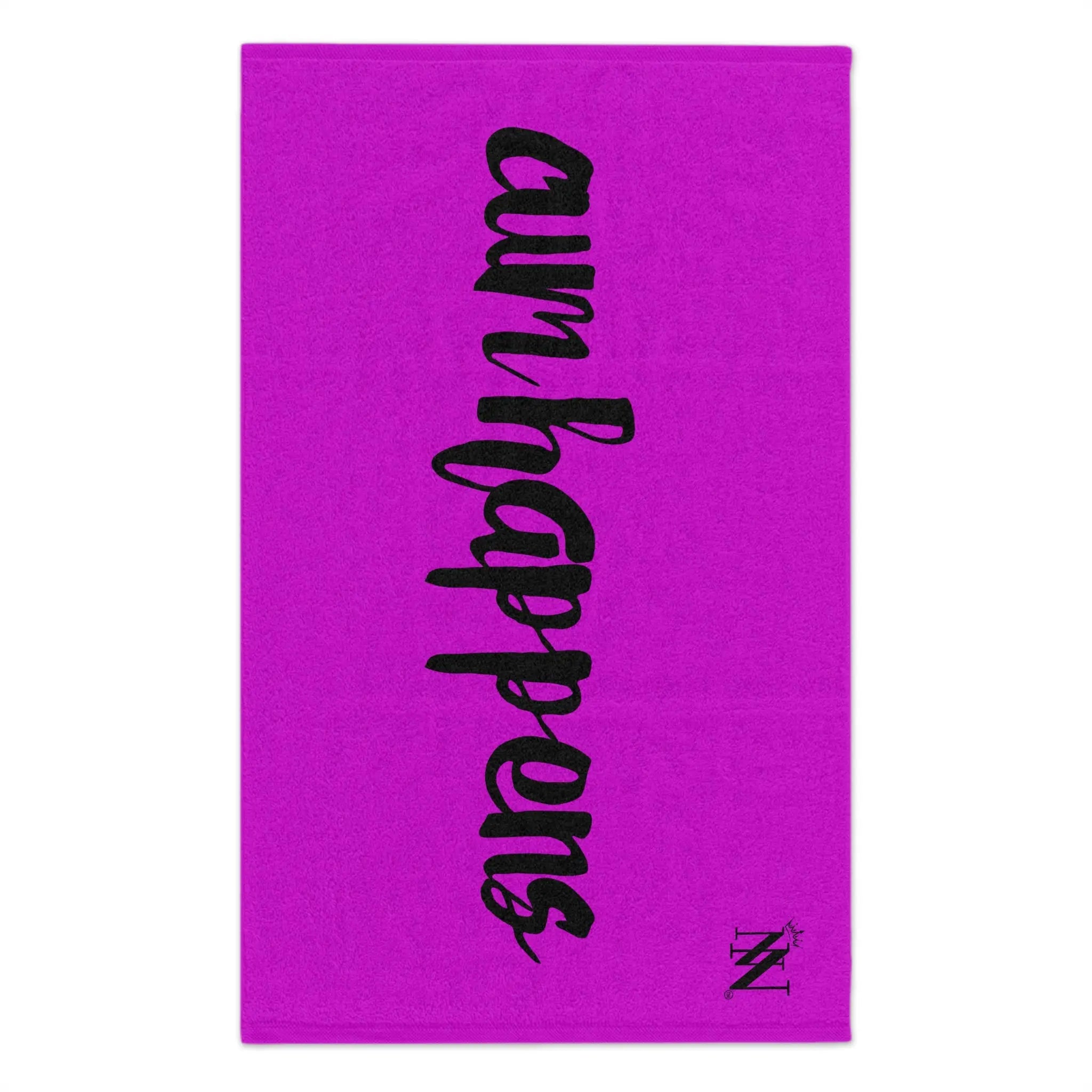 Cum Happens Bright Purple | Mix & Match Soft Fun-Flirty Lovers’ Towels