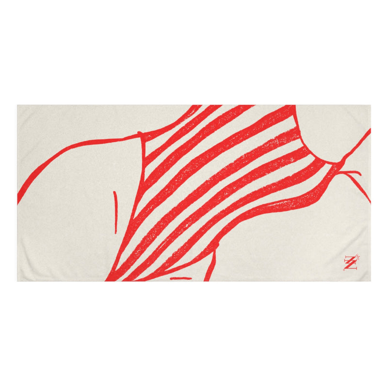 Vintage Swimsuit Poster | Mix & Match XL Fun-Flirty Lovers’ Towels