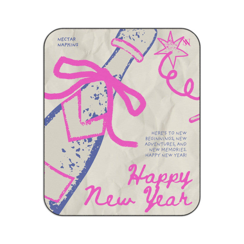 Happy New Year Beginnings | Mix Match Fun-Flirty Lovers’ Water-Resistant Blankets