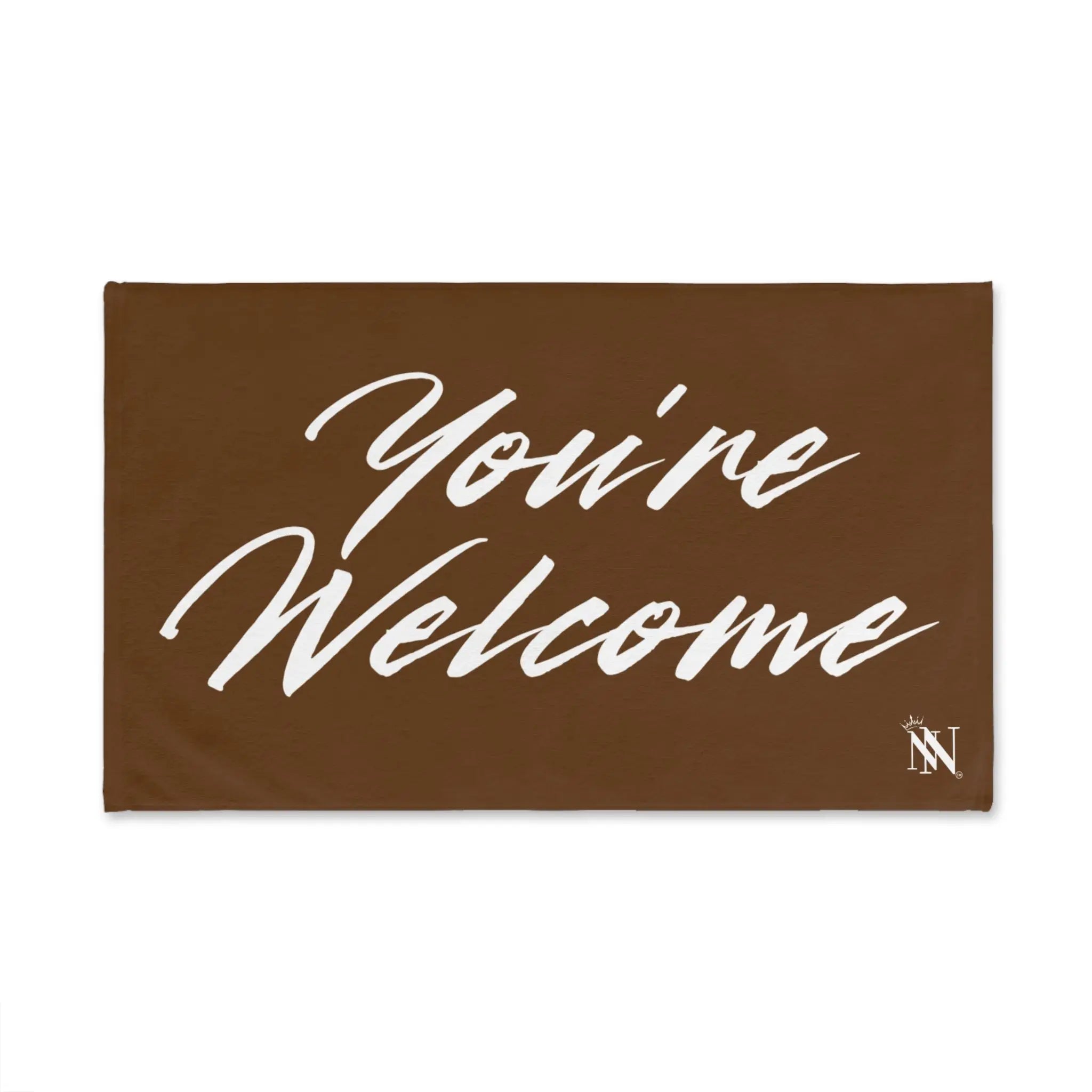 Simply Youâre Welcome Brown Cum Towel