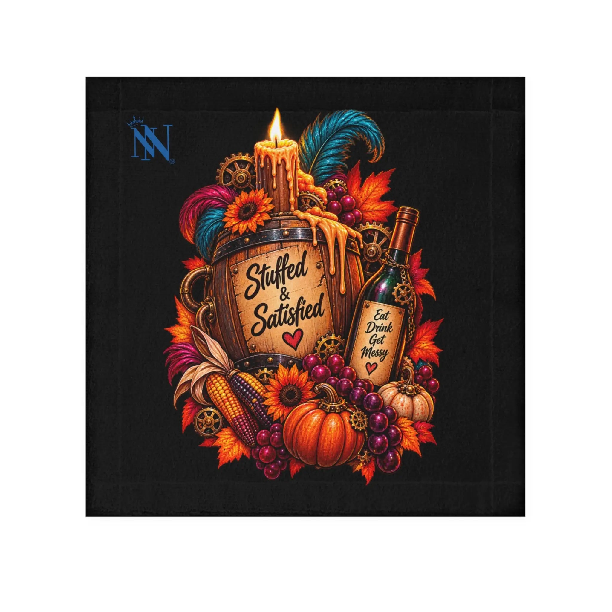 Stuffed & Satisfied Thanksgiving | Nectar Napkins Lils’ Fun-Flirty Lovers’ Towels