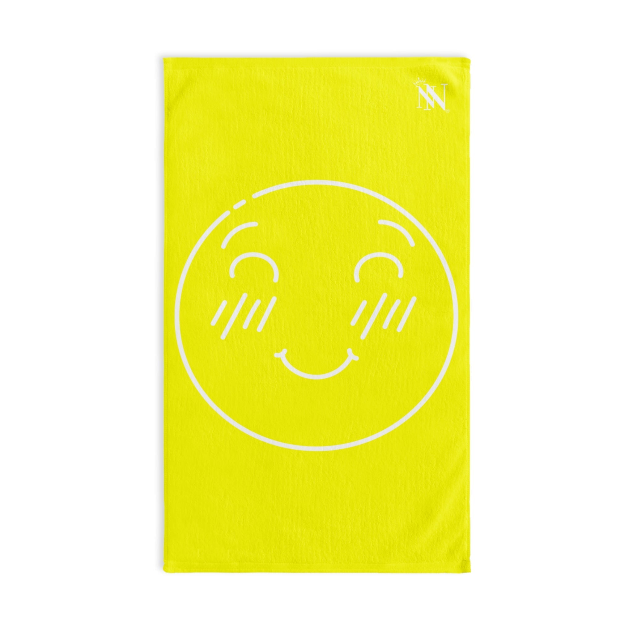 Yes Emoji Neon Yellow Cum Towel