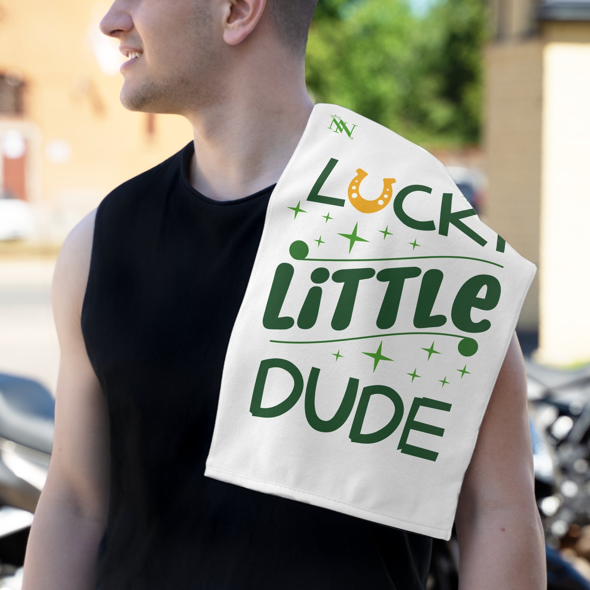 Lucky Little Dude St. Patrick’s Day | Mix & Match Soft Fun-Flirty Lovers’ Towels