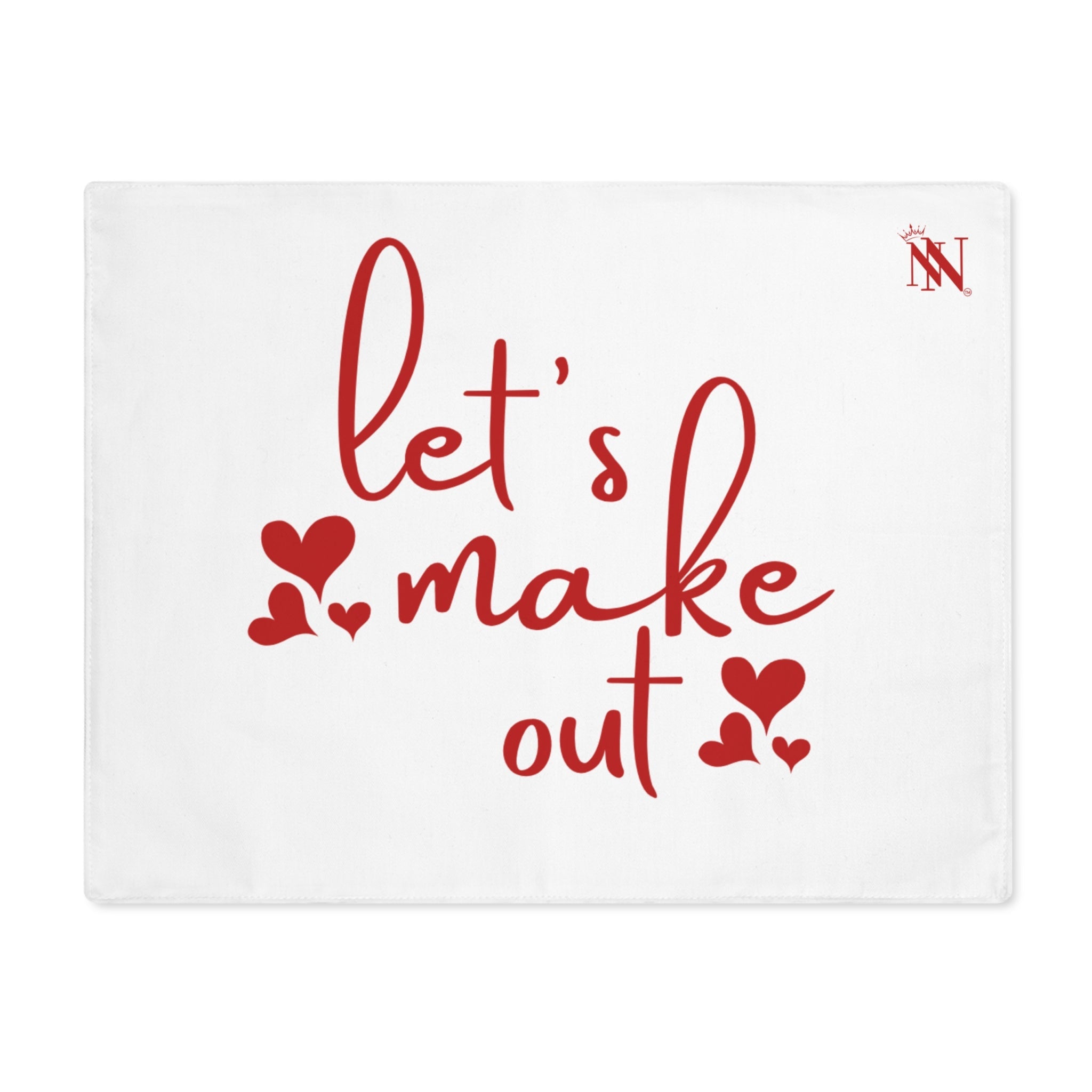 Let’s Make Out Hearts Sex Toy Mat
