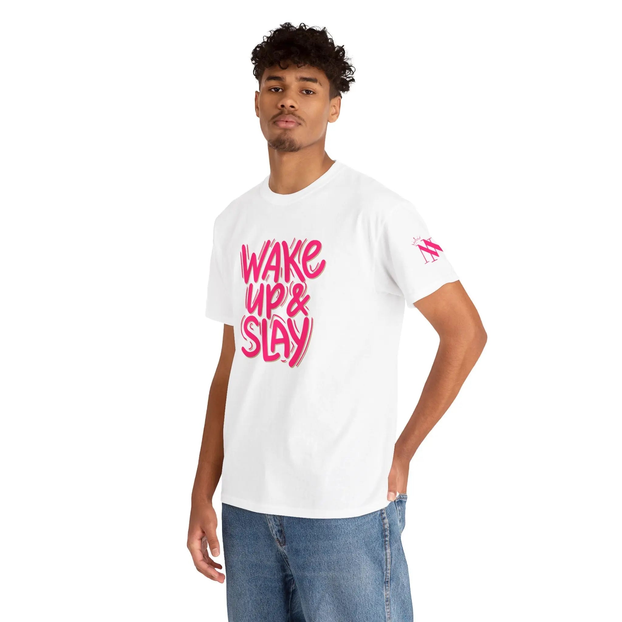 Wake Up & Slay | Mix & Match Cotton Unisex Fun-Flirty Loversβ T-Shirts