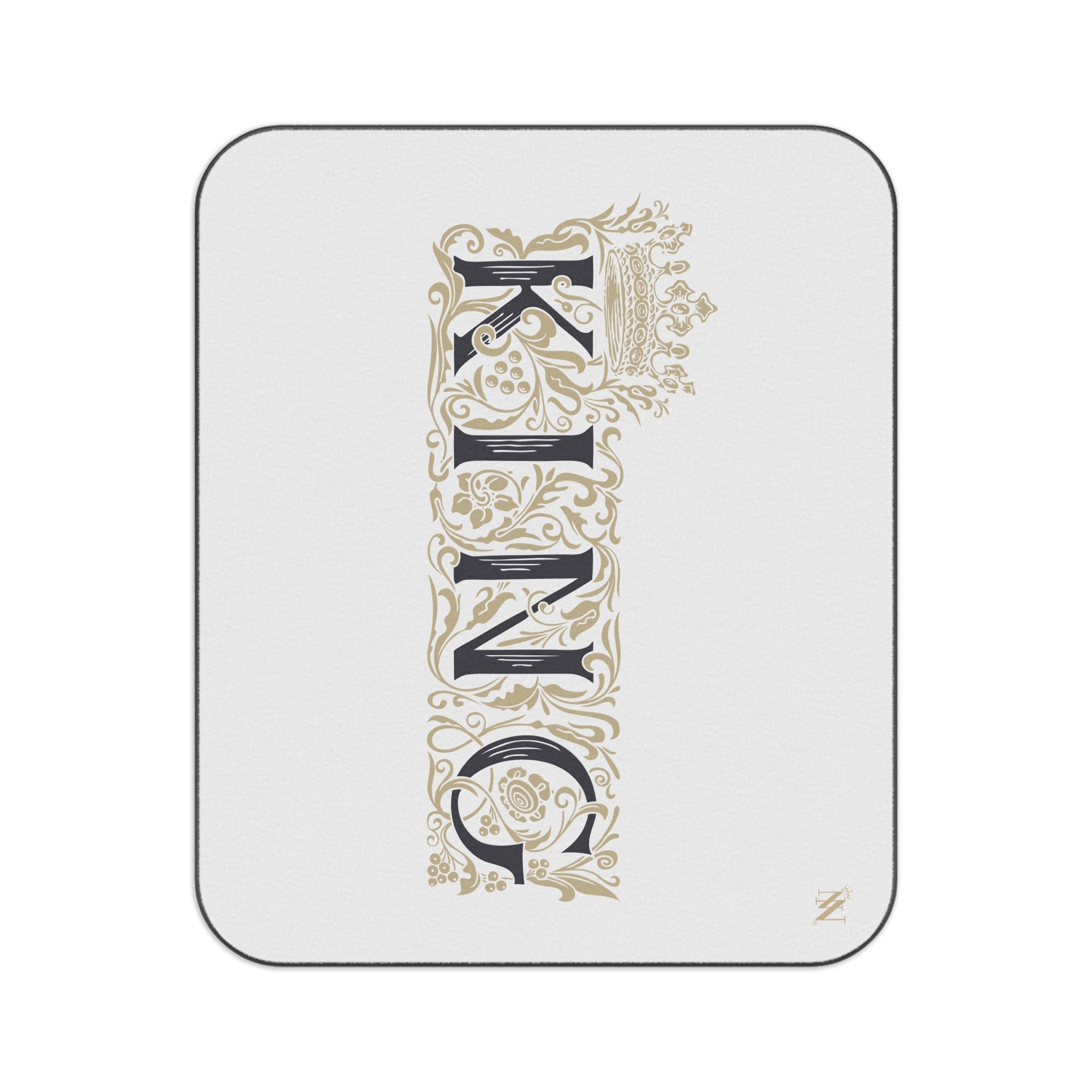 Gold Filigree King | Mix Match Fun-Flirty Lovers’ Water-Resistant Blankets