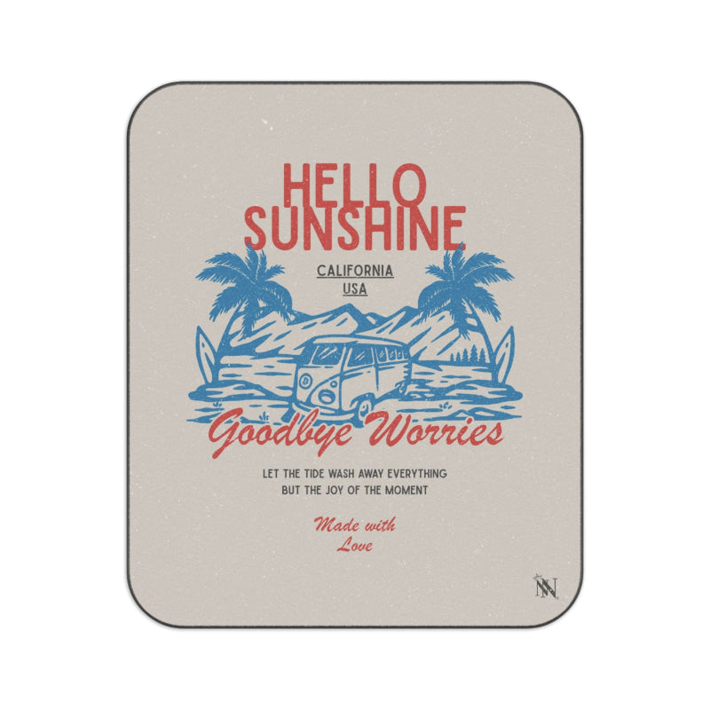 Hello Sunshine Bye Worries | Mix Match Fun-Flirty Lovers’ Water-Resistant Blankets