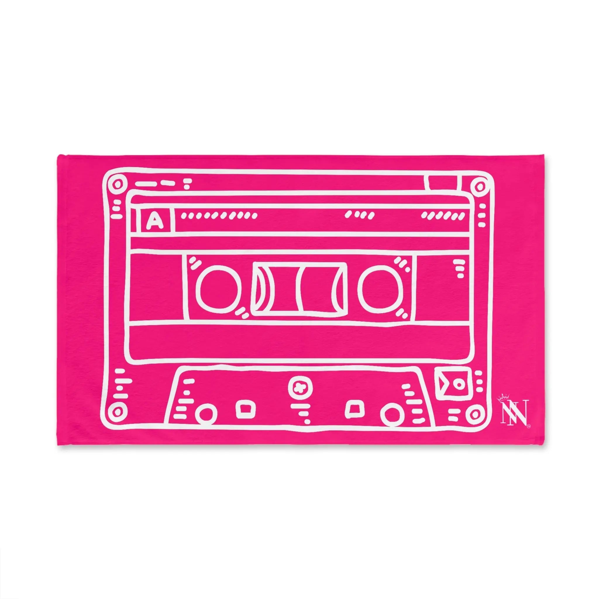 Old School Cassette Tape Signature Pink | Mix & Match Original Fun-Flirty Lovers’ Towels