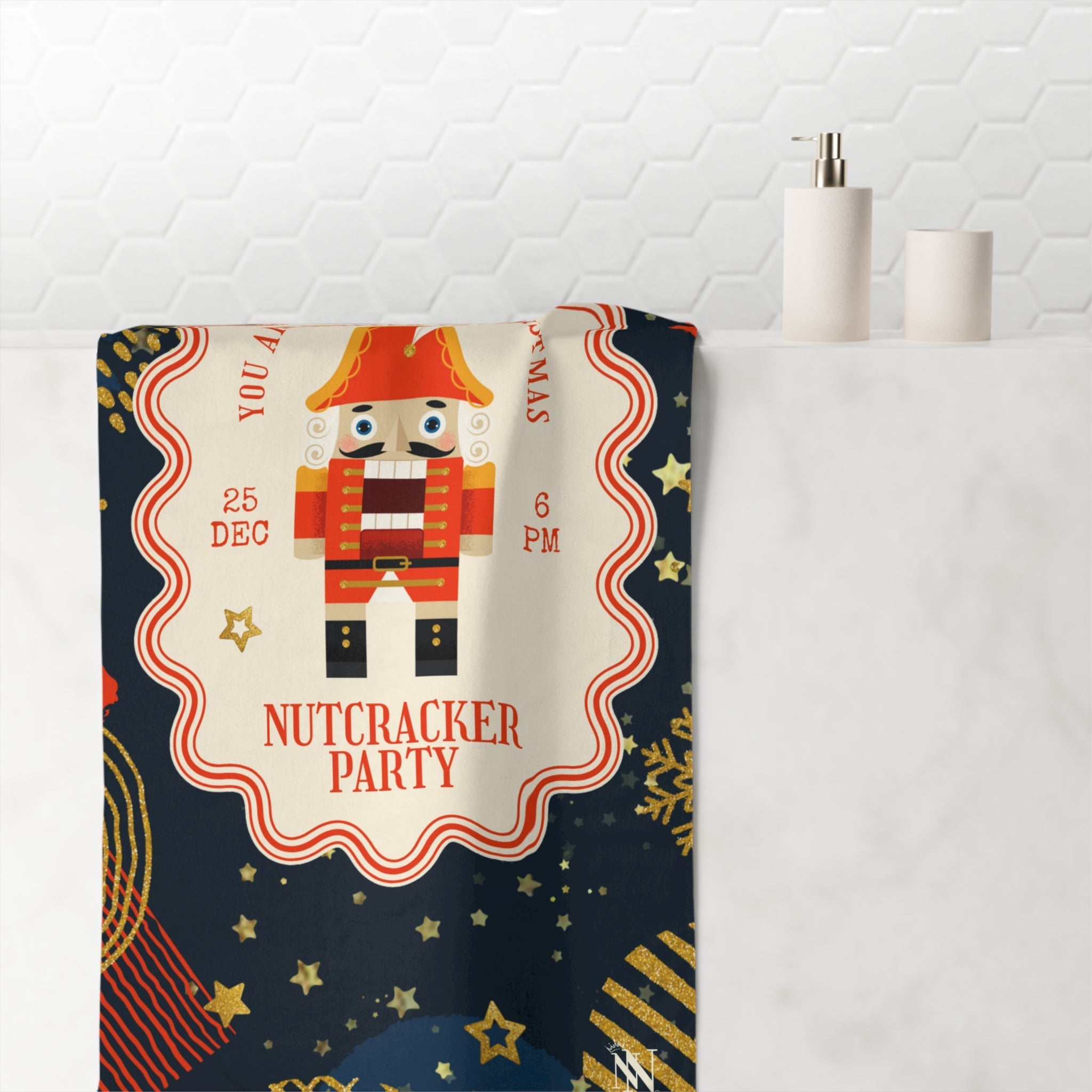 Christmas Nutcracker Party | Mix & Match XL Fun-Flirty Lovers’ Towels