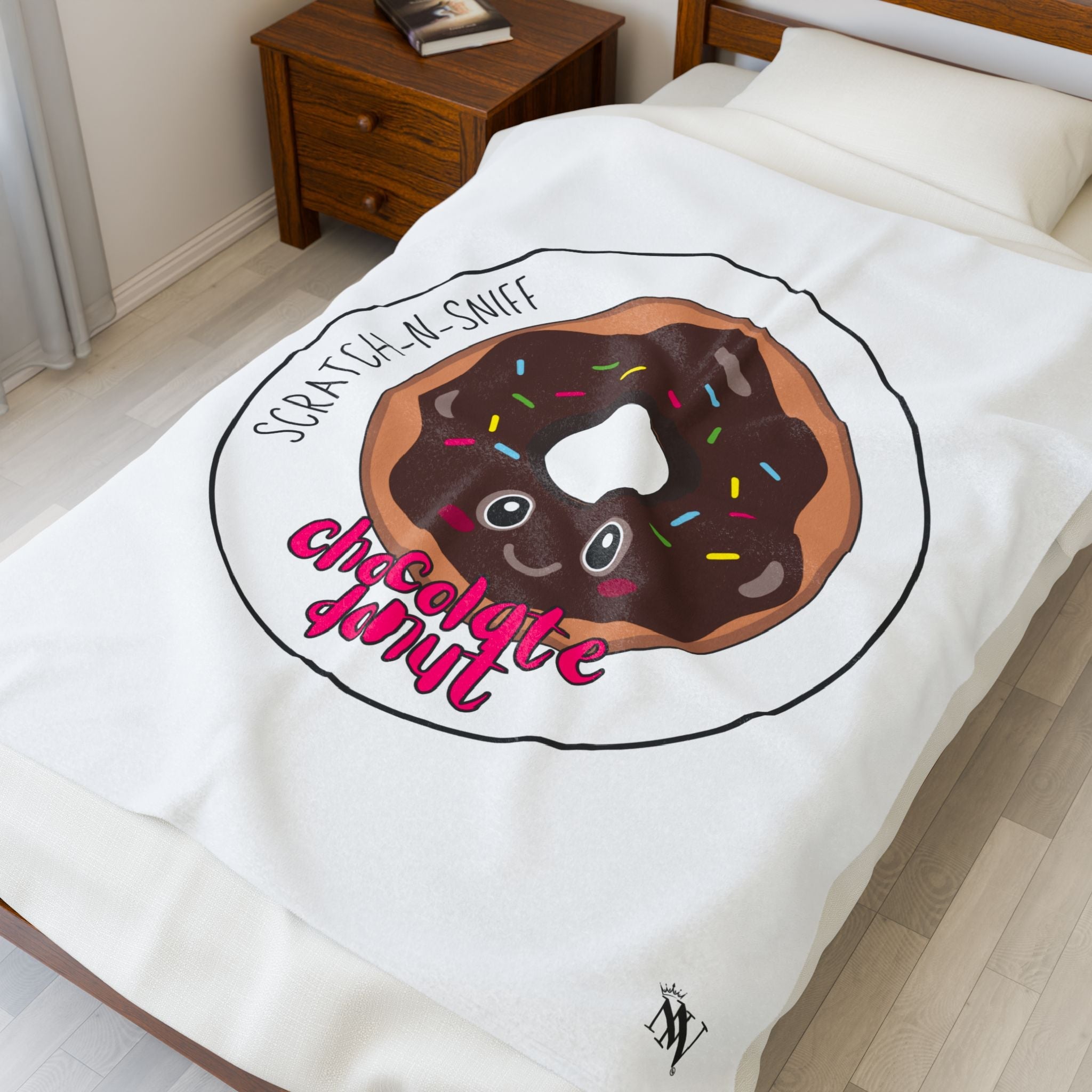 Chocolate Donut Scratch N Sniff | Mix & Match Fun-Flirty Lovers’ Blankets