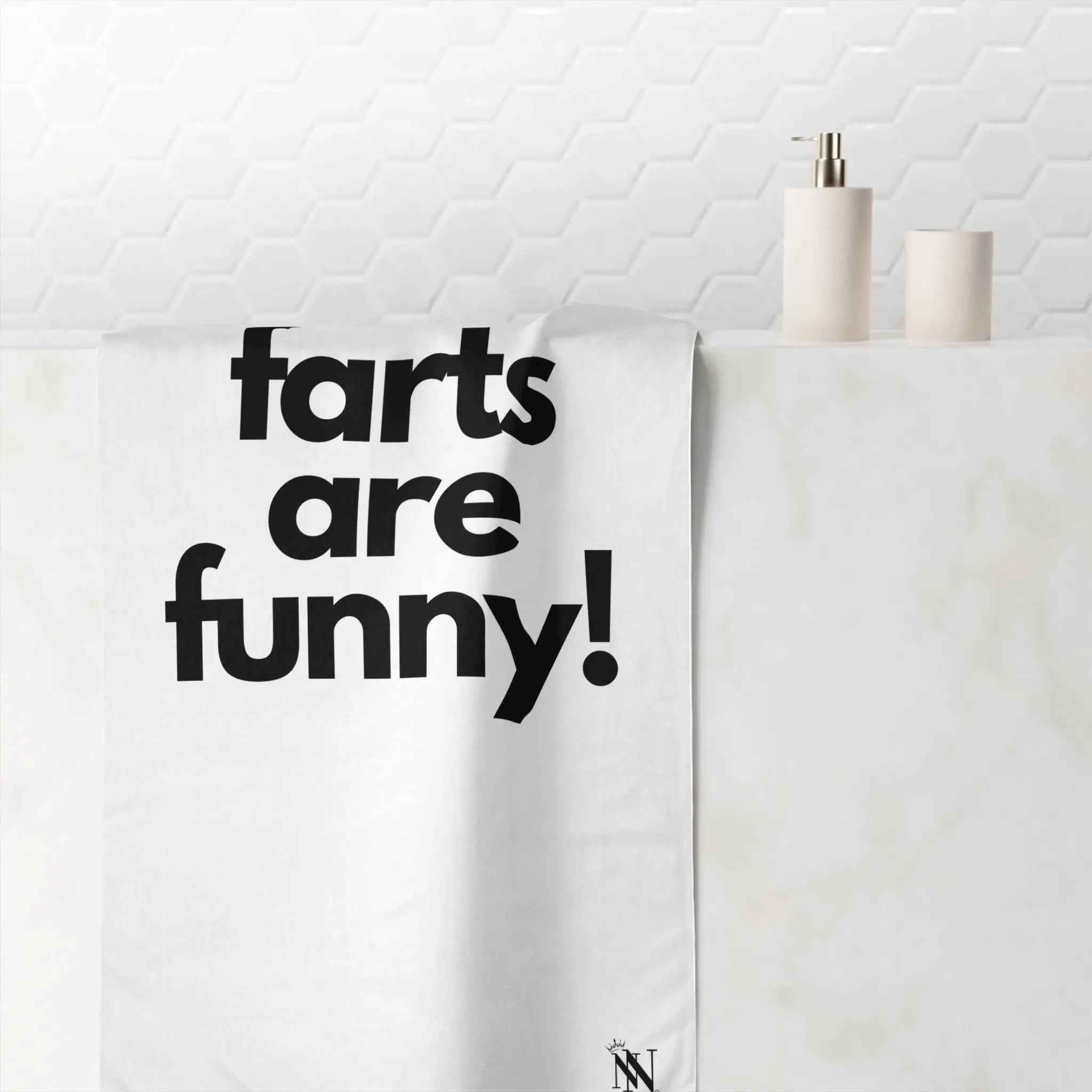 Farts Are Funny! | Mix & Match Naughty XL Fun-Flirty Lovers’ Towels