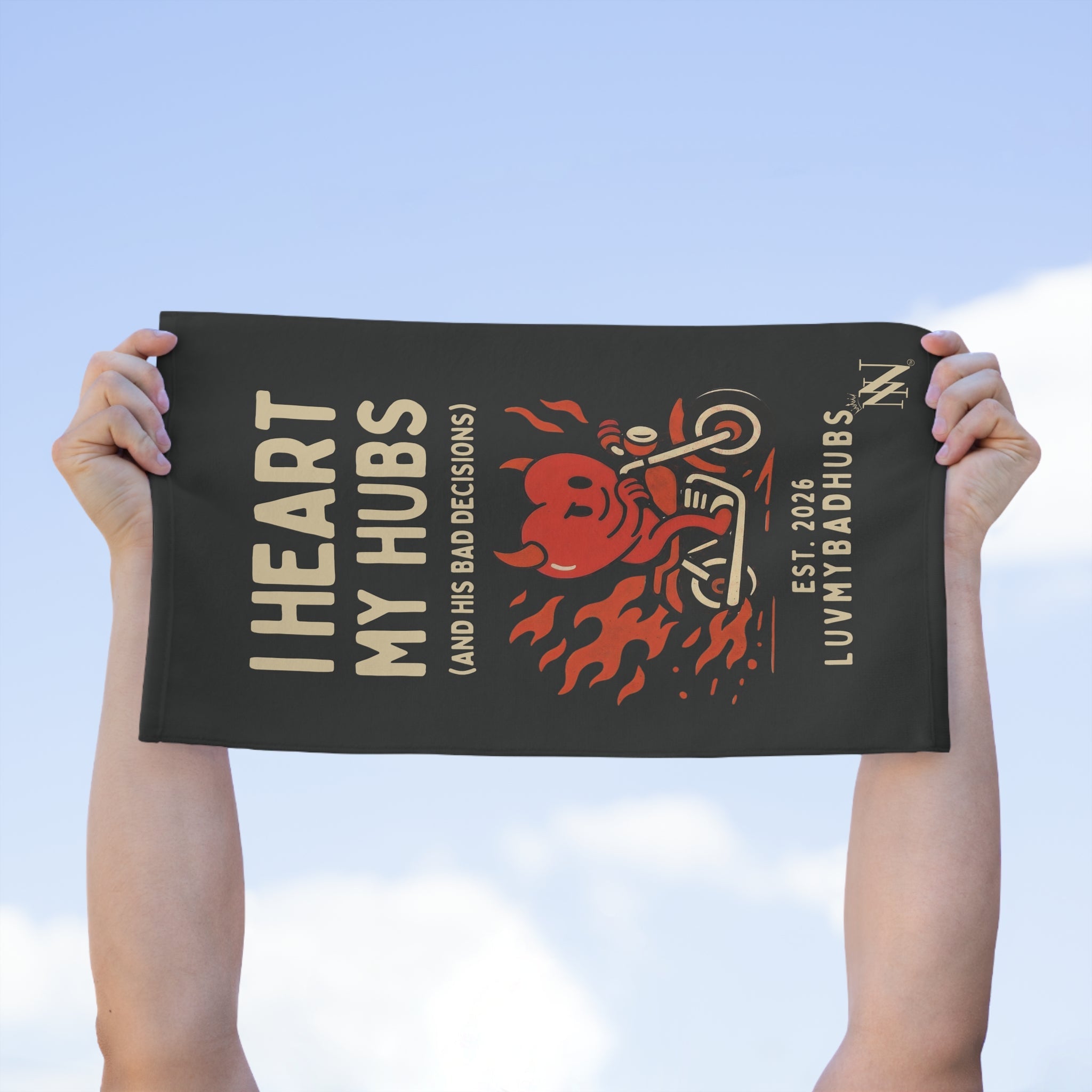 I Heart My Hubs | Mix & Match Soft Fun-Flirty Lovers’ Towels