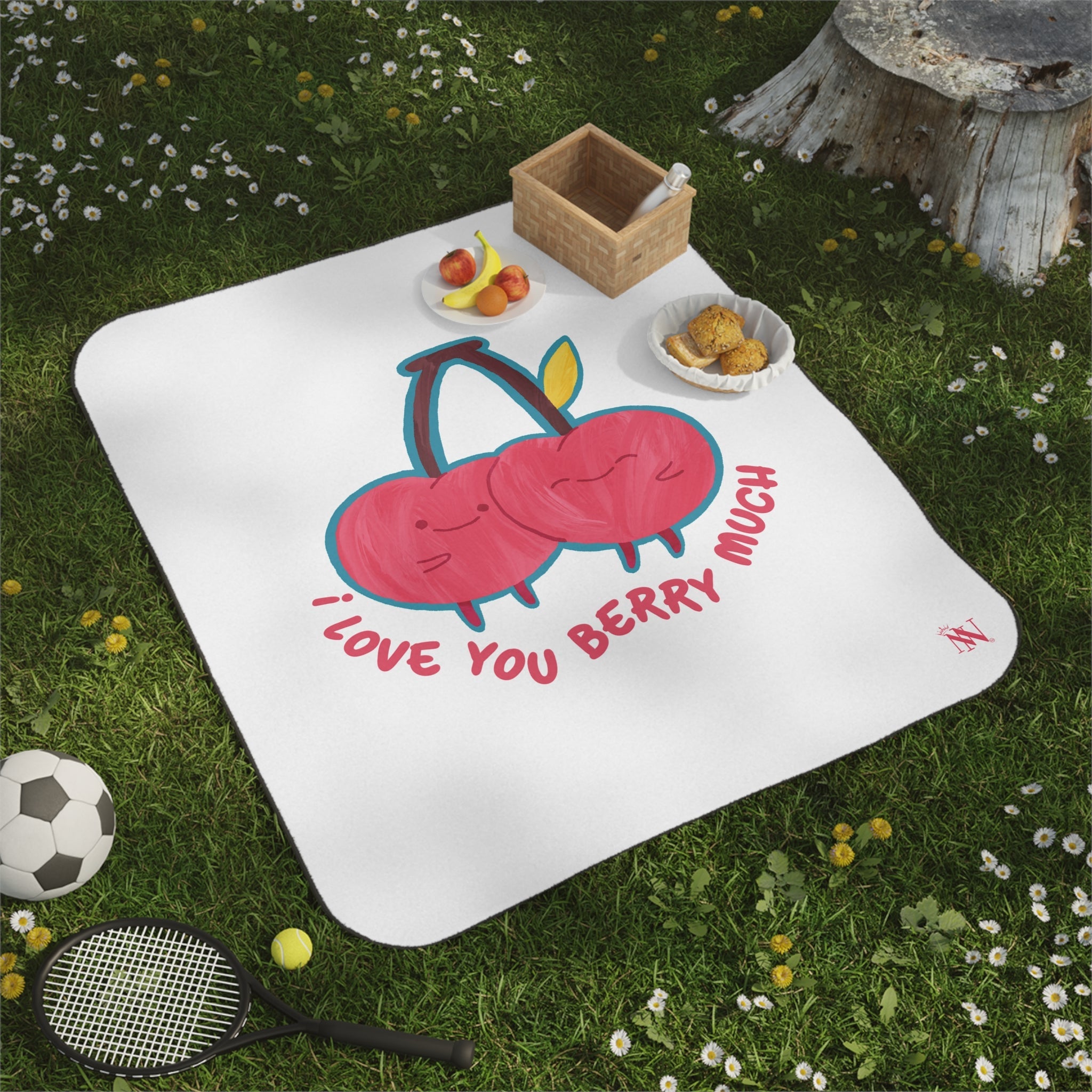 I Love You Berry Much | Mix Match Fun-Flirty Lovers’ Water-Resistant Blankets
