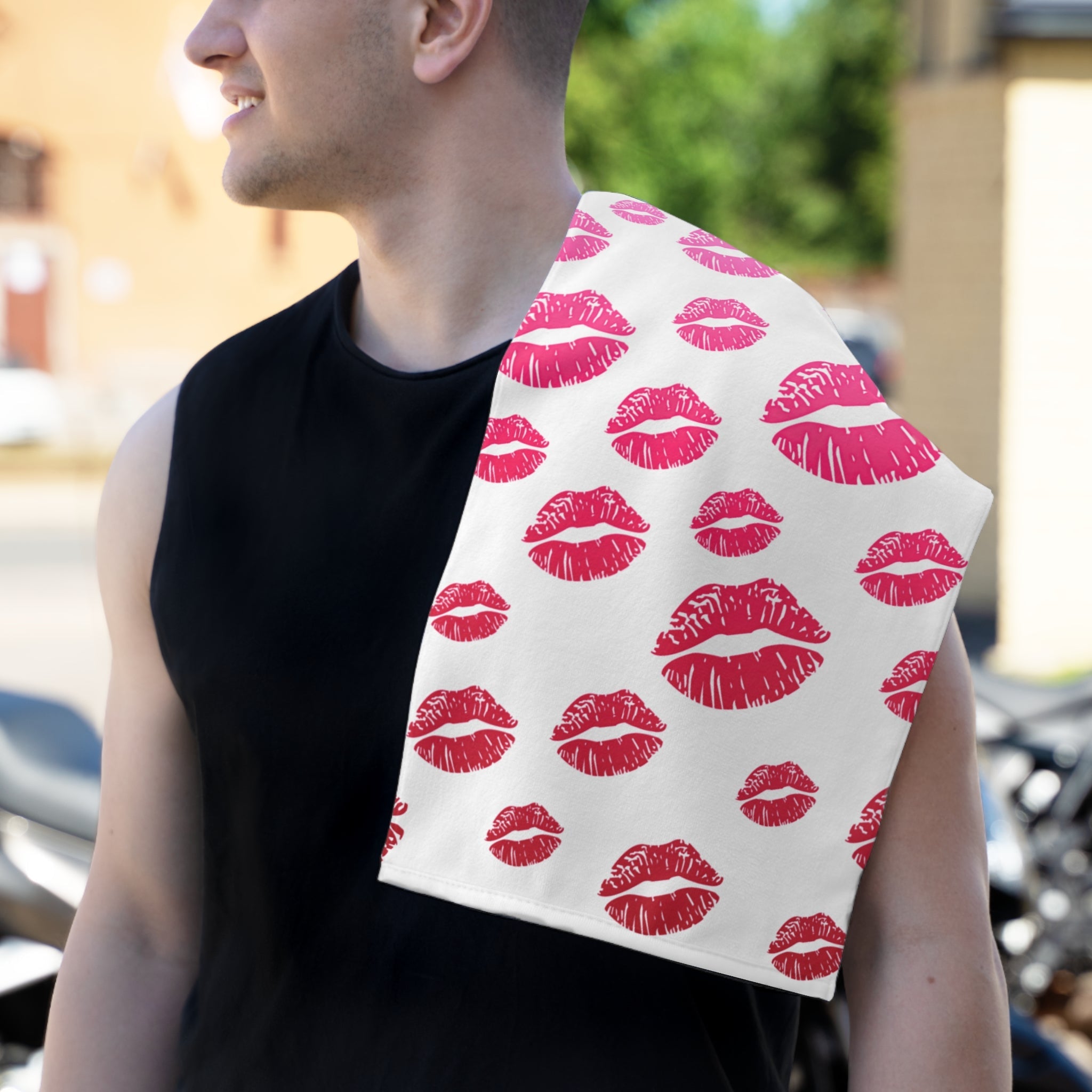 Ombre Kiss Pattern | Mix & Match Soft Fun-Flirty Lovers’ Towels