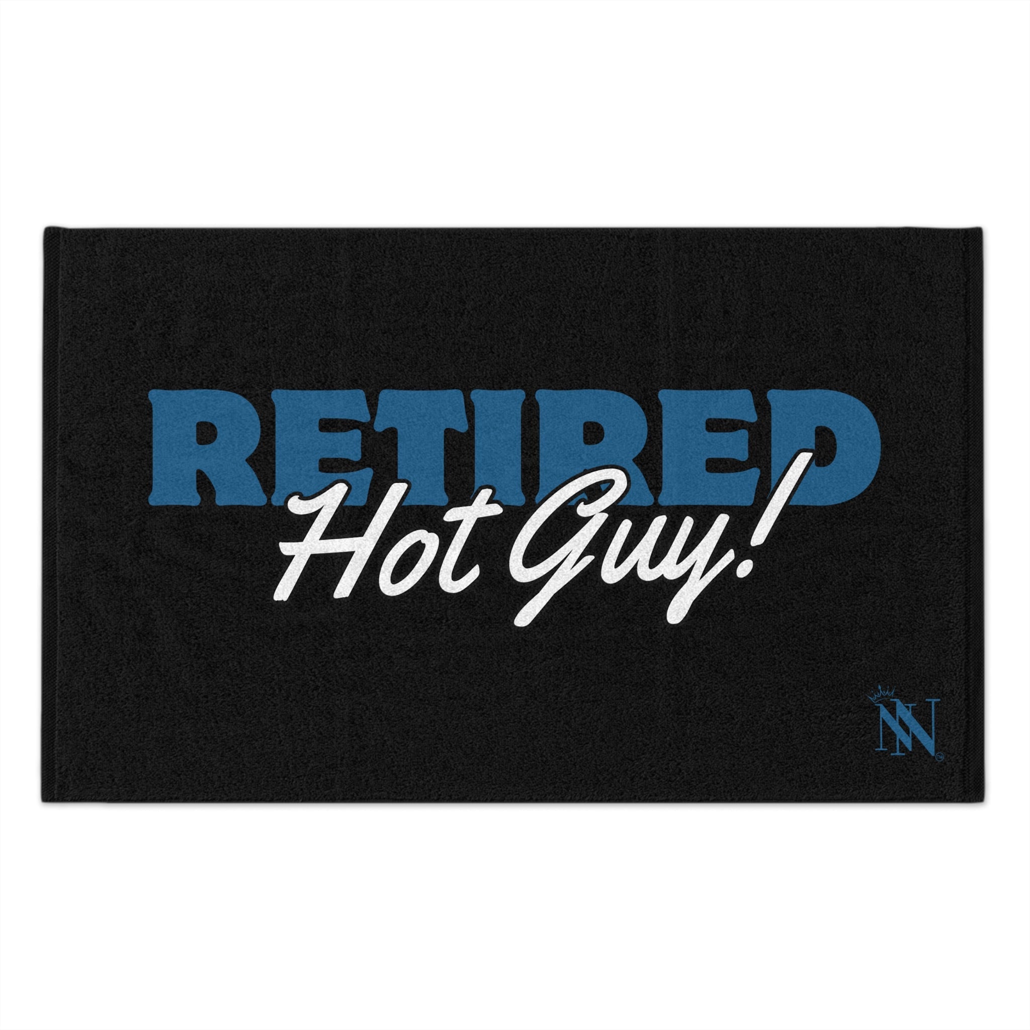 Retired Hot Guy! Black Mix & Match Soft Sex Towels | Flirty Lovers’ Gifts