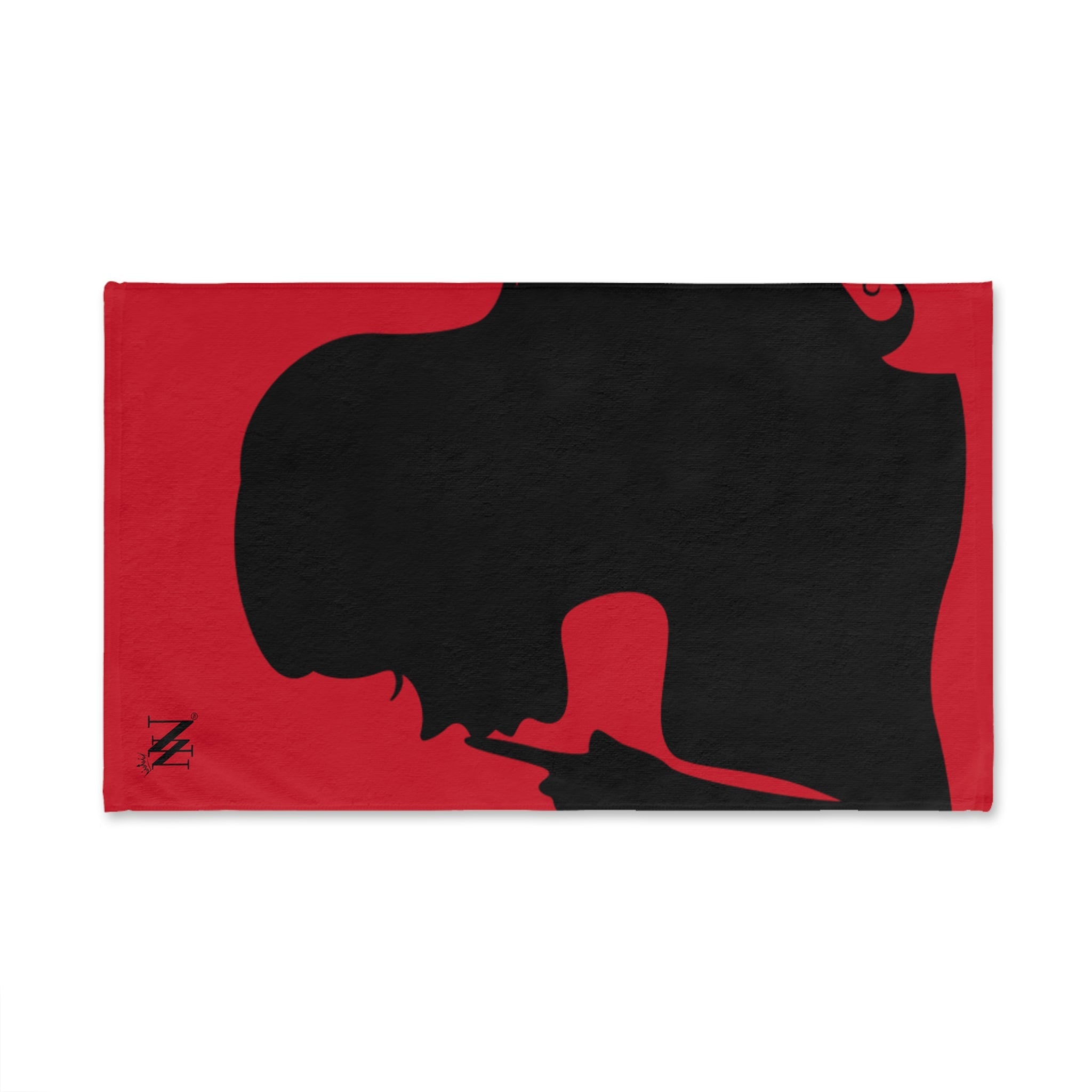 SHHH Girl Silhouette Red | Mix & Match Classic Fun-Flirty Lovers’ Towels