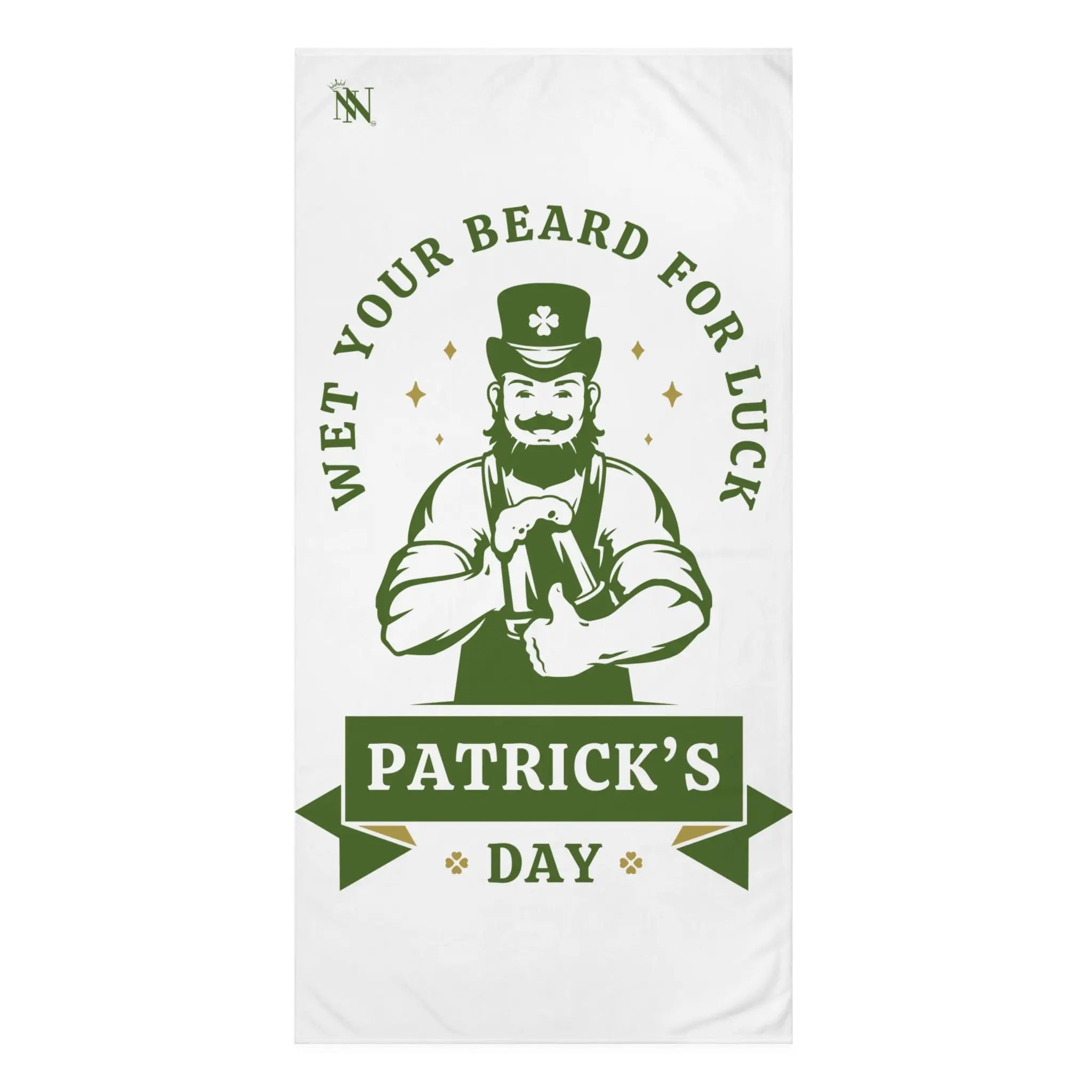 Wet Your Beard for Luck Patrick’s Day Extra Large Sex Towel