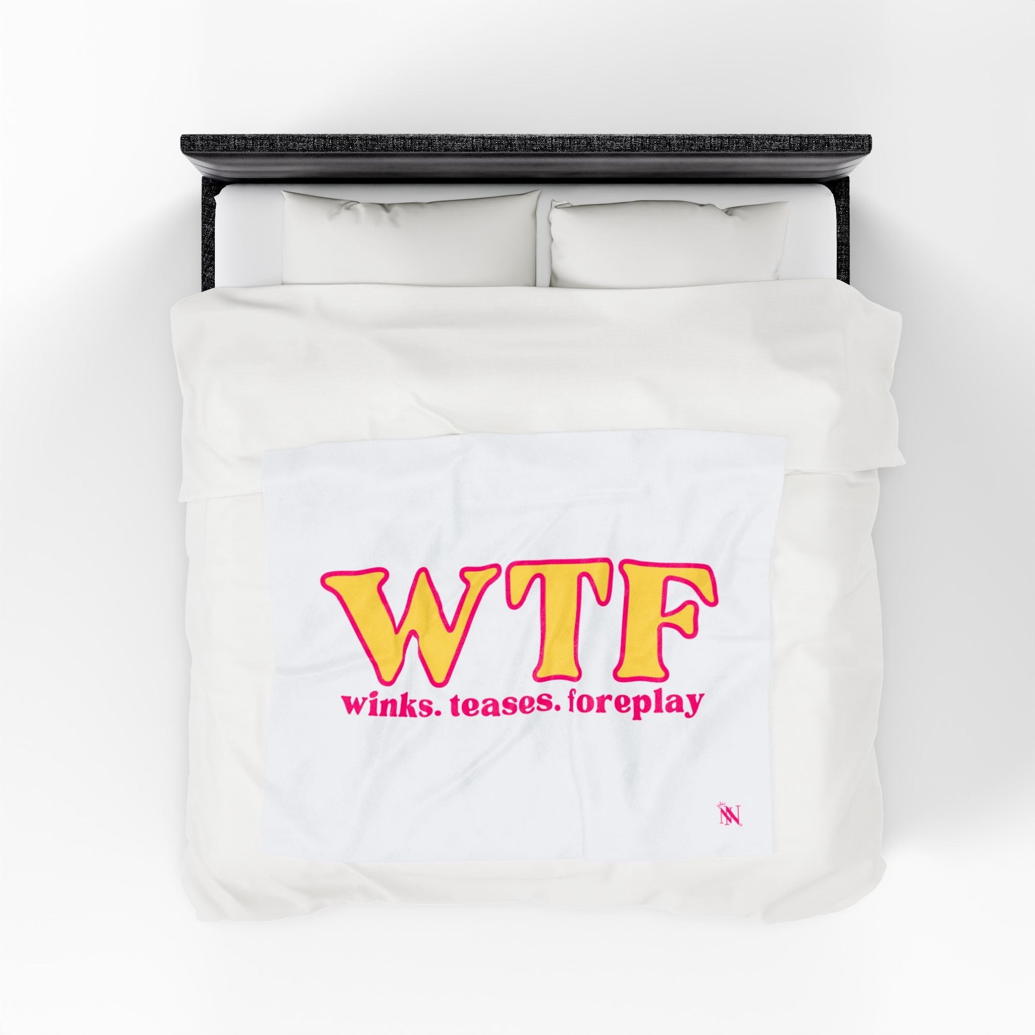 WTF Winks Teases Foreplay | Mix & Match Velveteen Fun-Flirty Lovers’ Blankets
