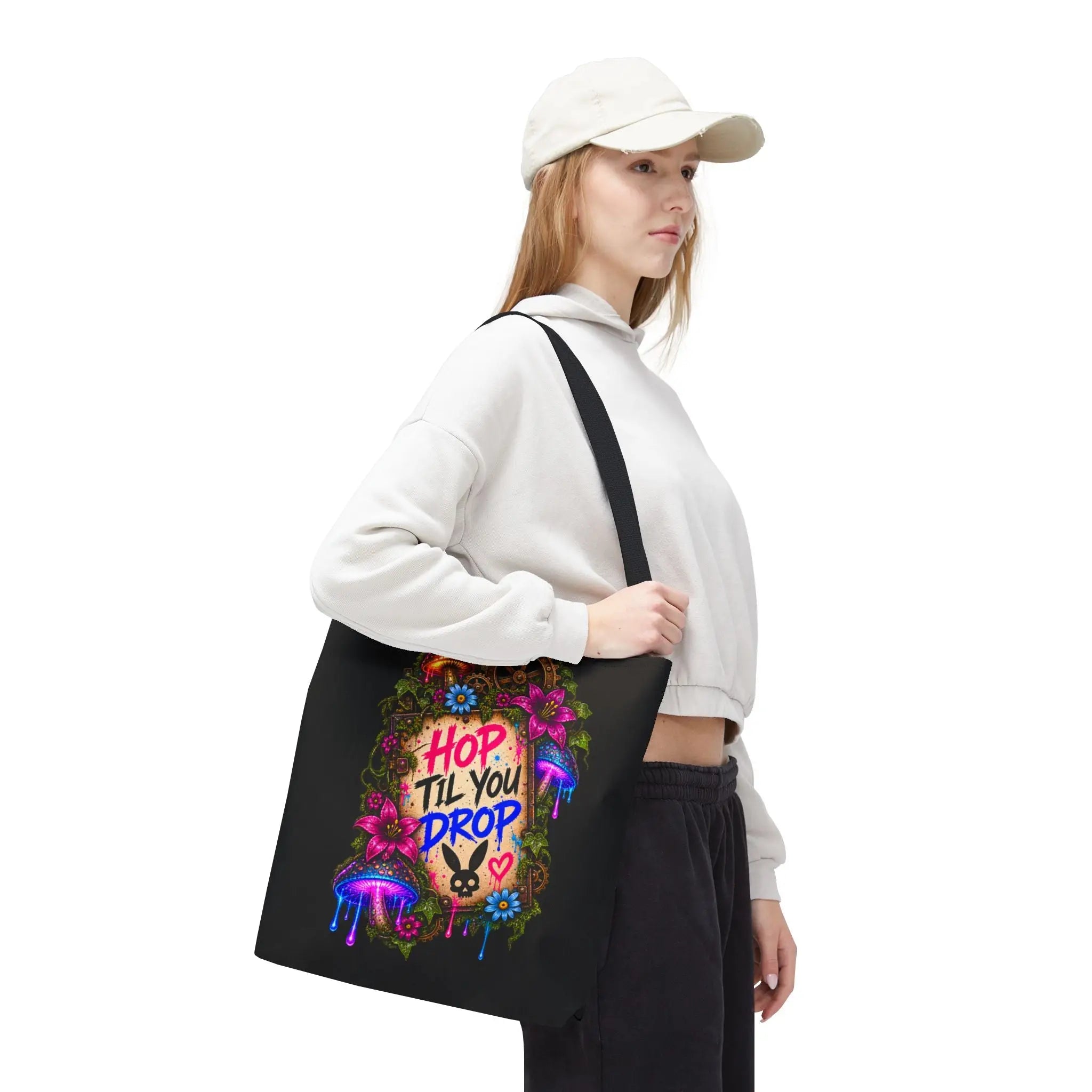 Hop Til You Drop Easter Tote Bag