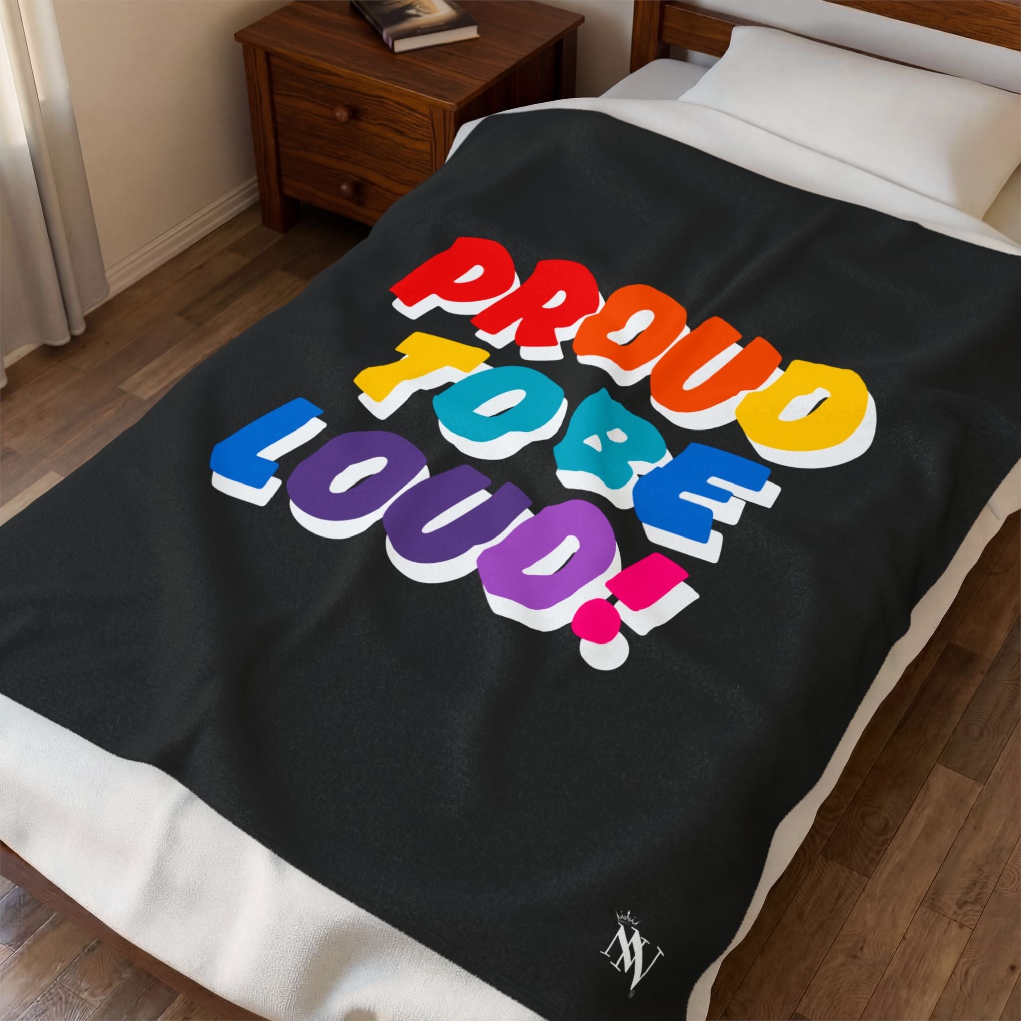 Proud to be Loud! Rainbow Romantic Gifts Silky Soft Love Blanket