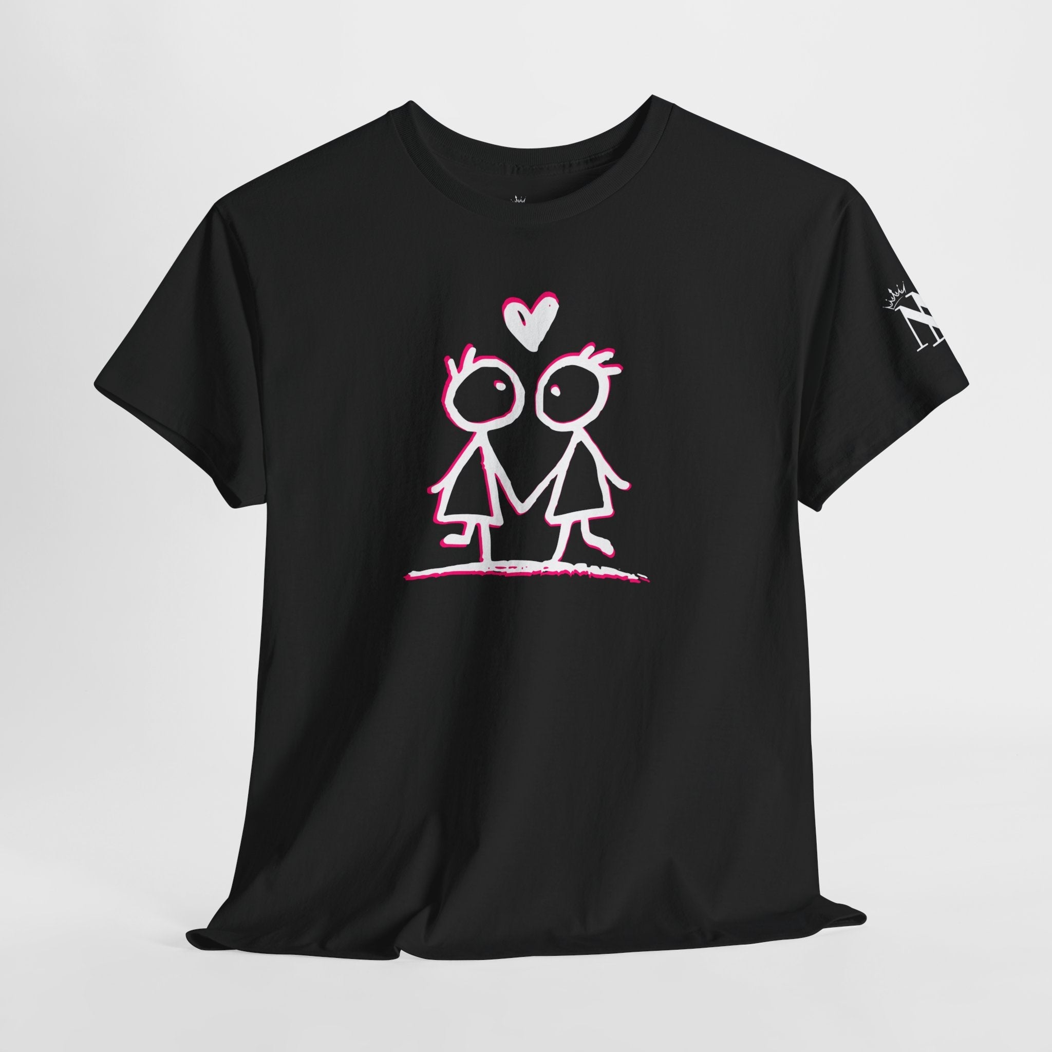 Stick People Love Cotton T-Shirt