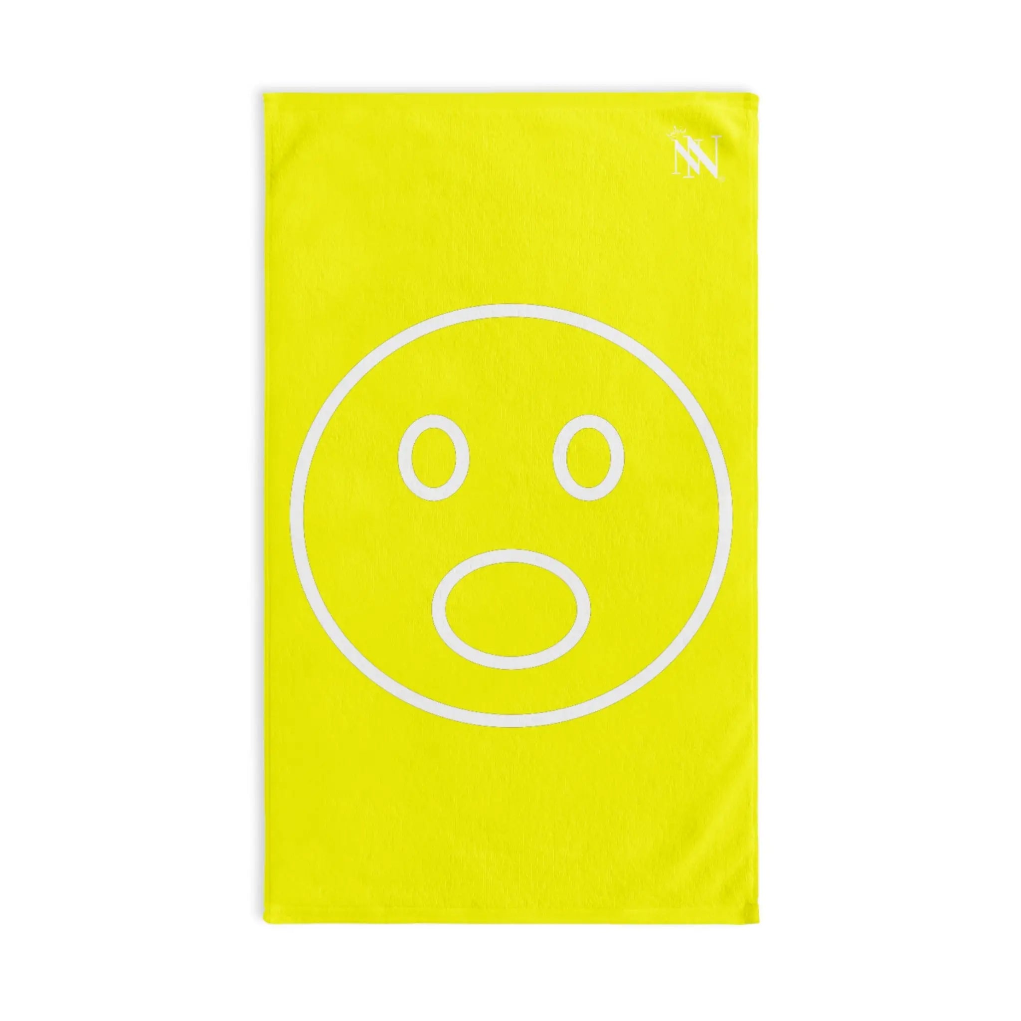 Surprised Emoji Neon Yellow | Mix & Match Classic Fun-Flirty Lovers’ Towels