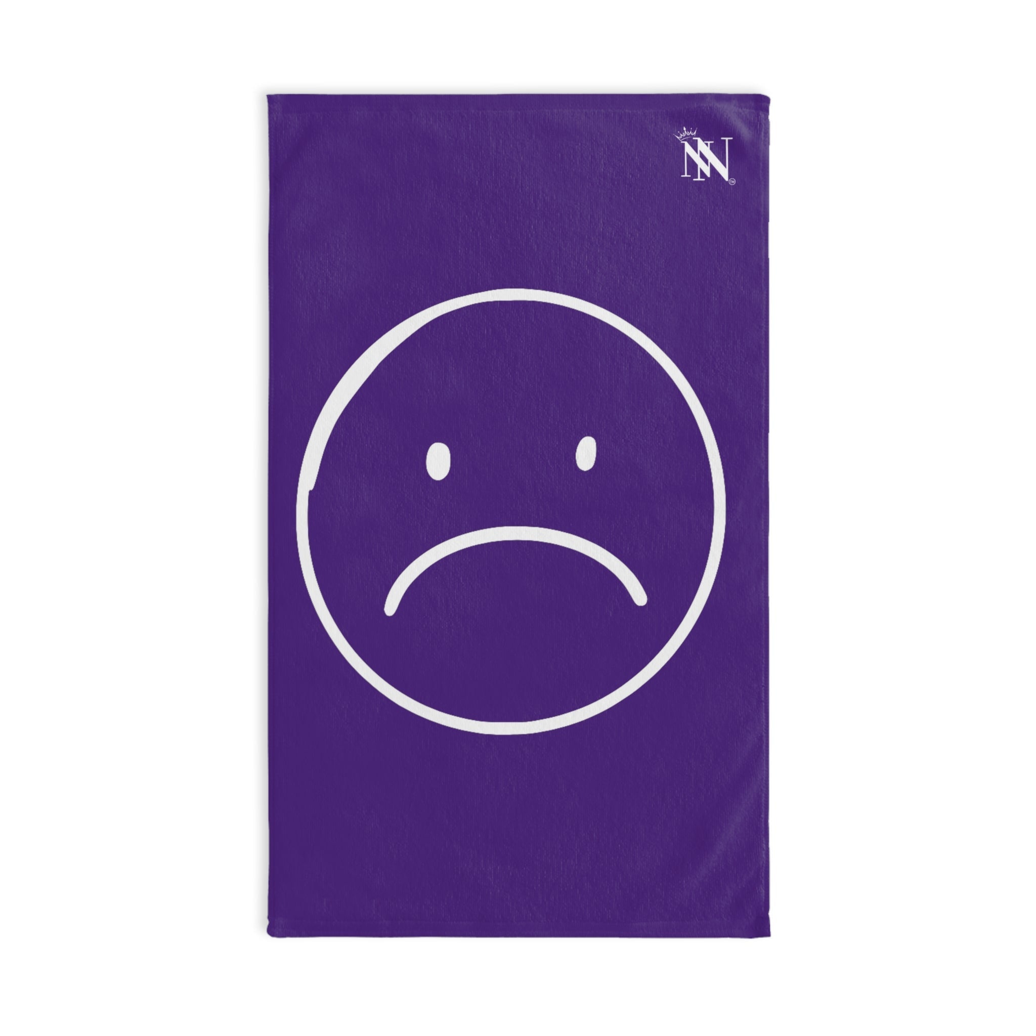 Sad Emoji Purple Cum Towel