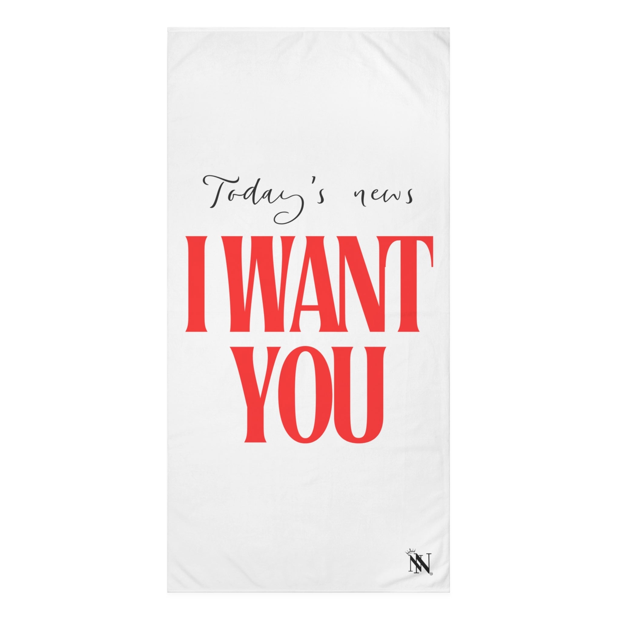 Today’s News I Want You | Mix & Match XL Fun-Flirty Lovers’ Towels
