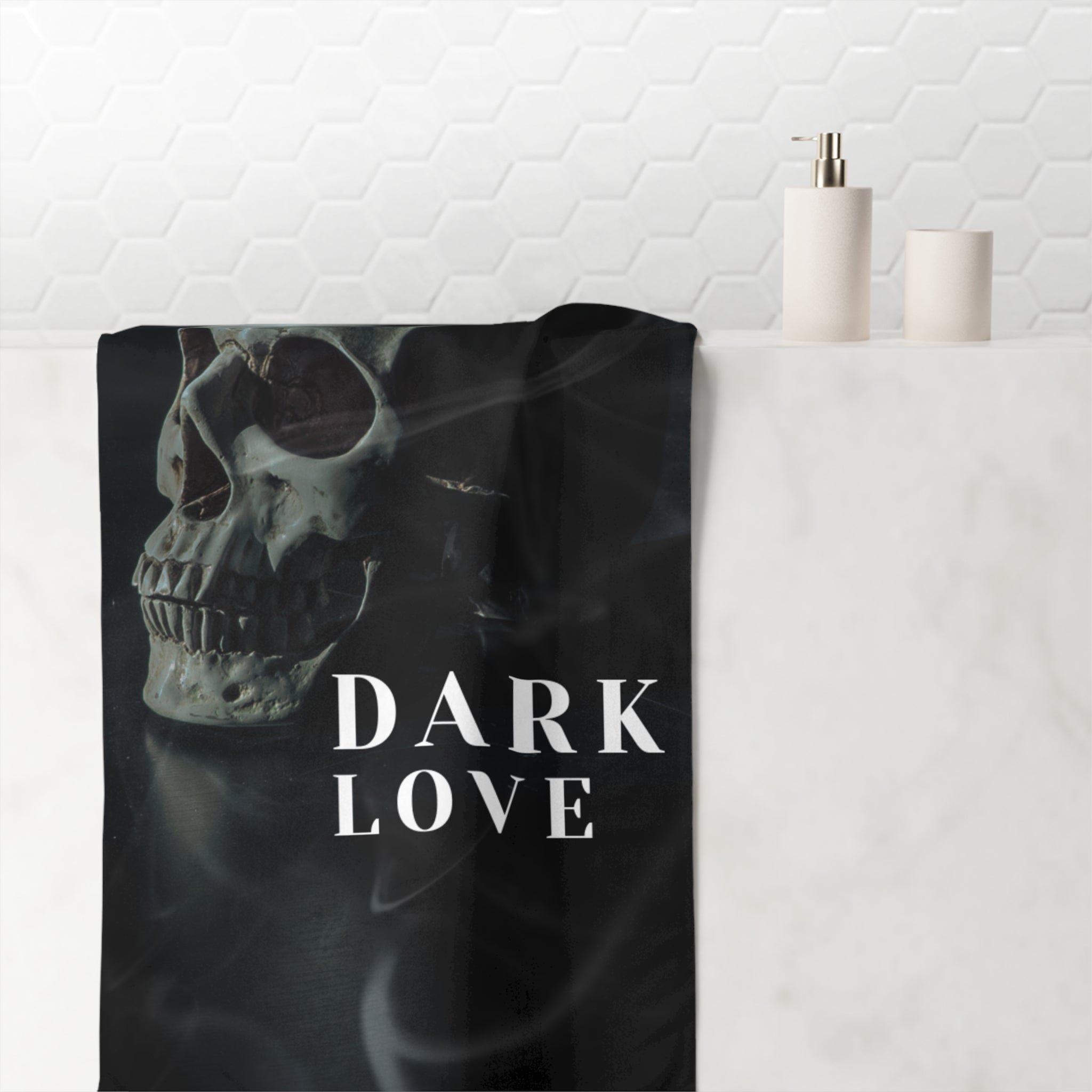 Dark Love Skull Photograph Big Ass Rimming Cum Towel