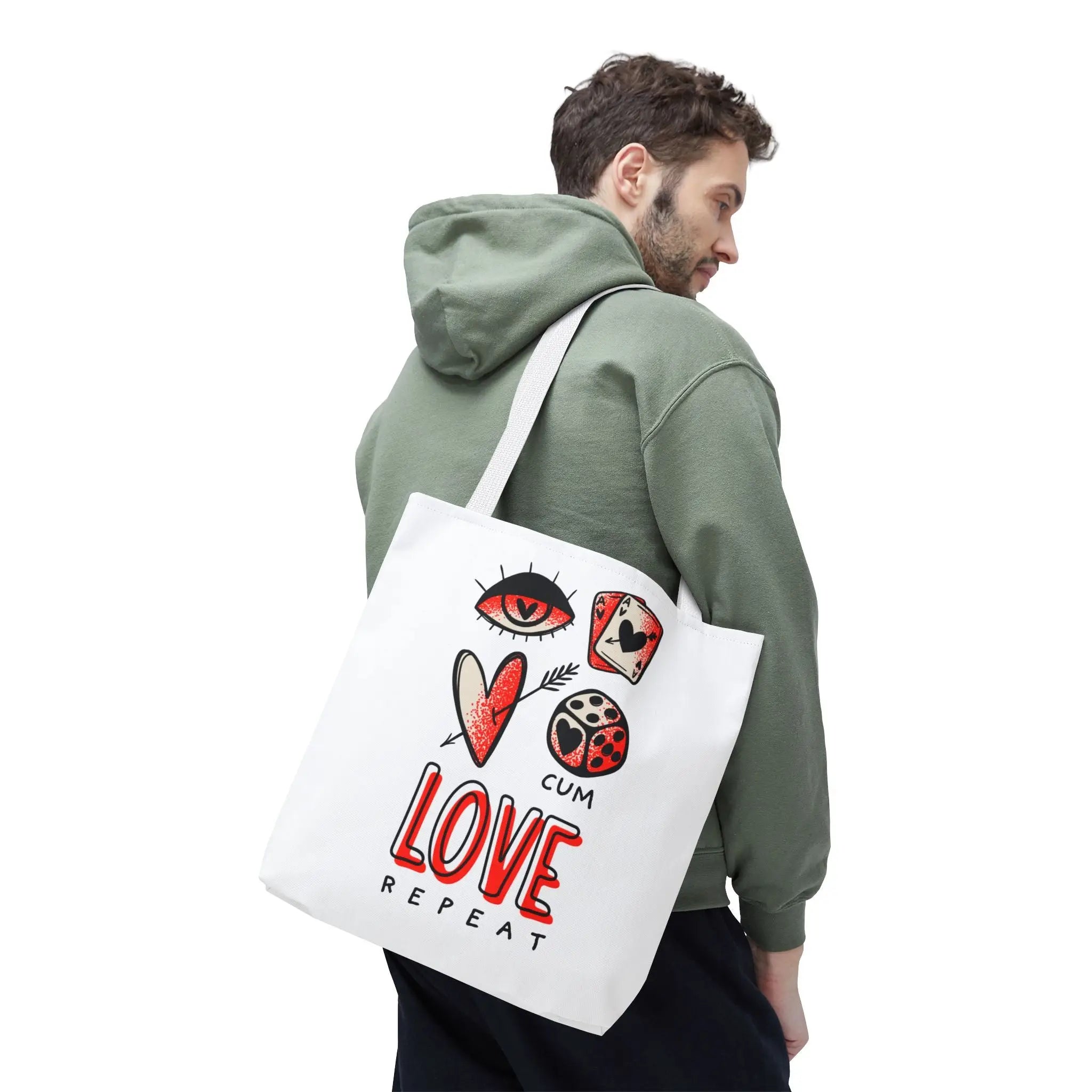 Cum Love Repeat Sex Tote Bag