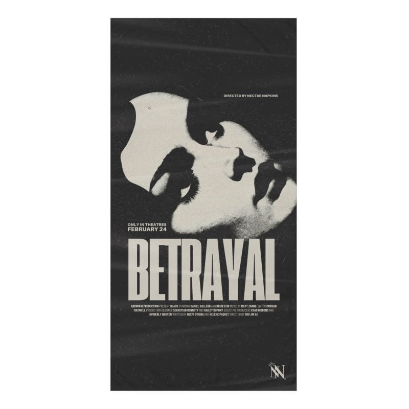 Betrayal Movie Poster | Mix & Match XL Fun-Flirty Lovers’ Towels