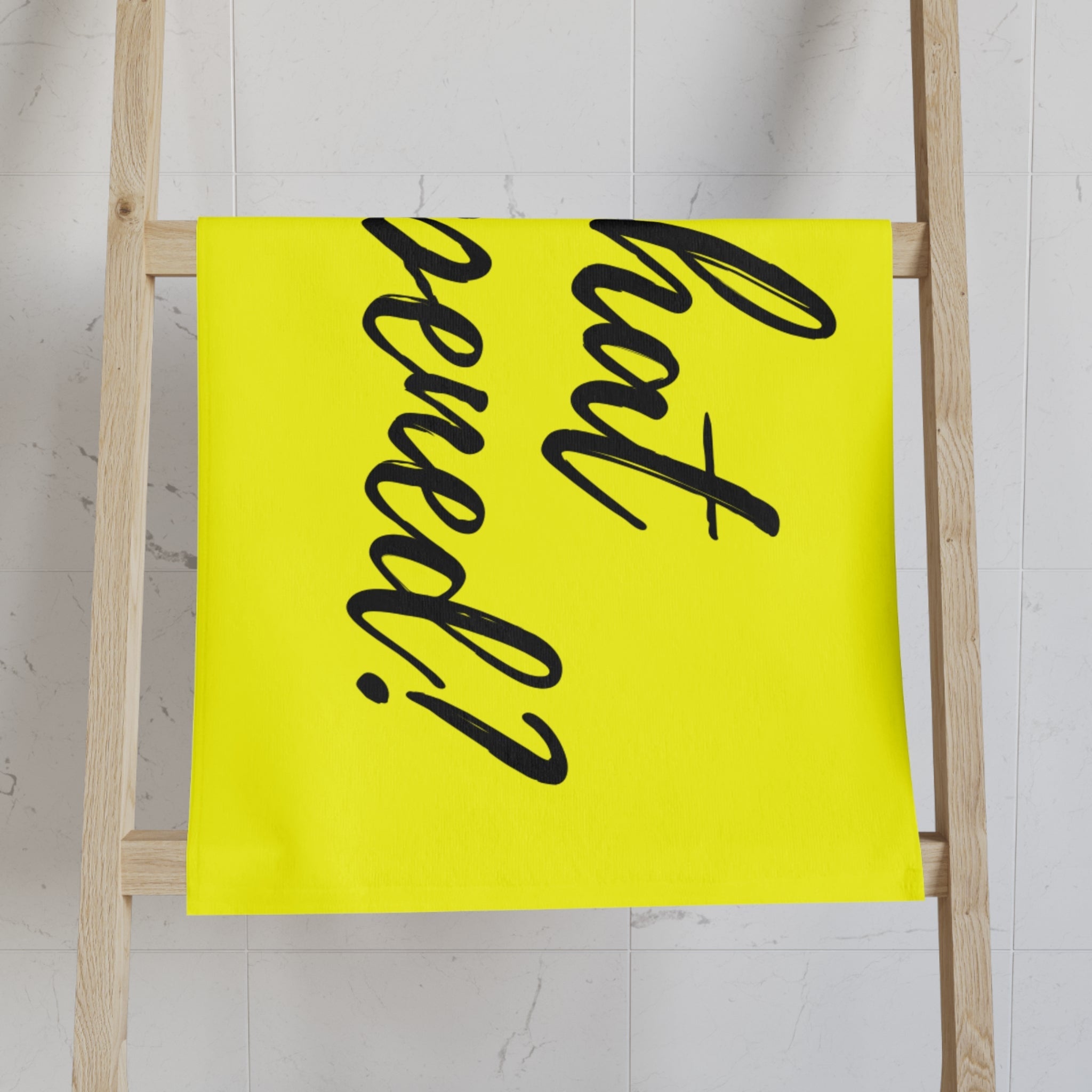 What Happened? Neon Yellow Cum Towel