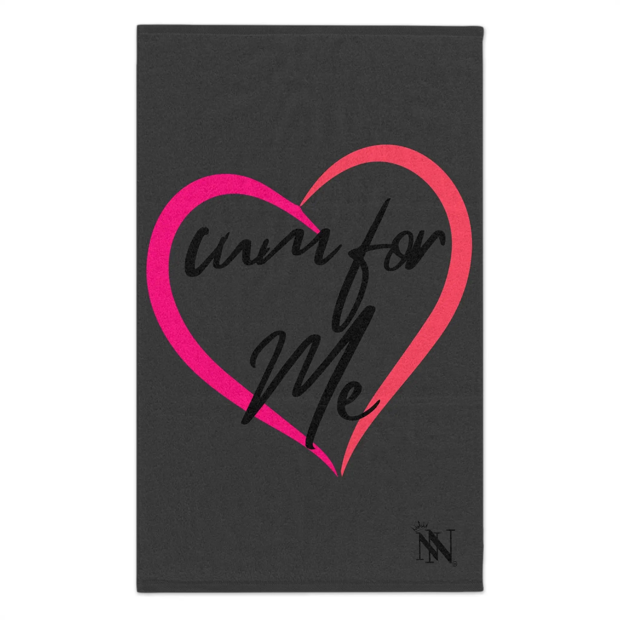Cum for Me Dark Grey | Mix & Match Soft Fun-Flirty Lovers’ Towels