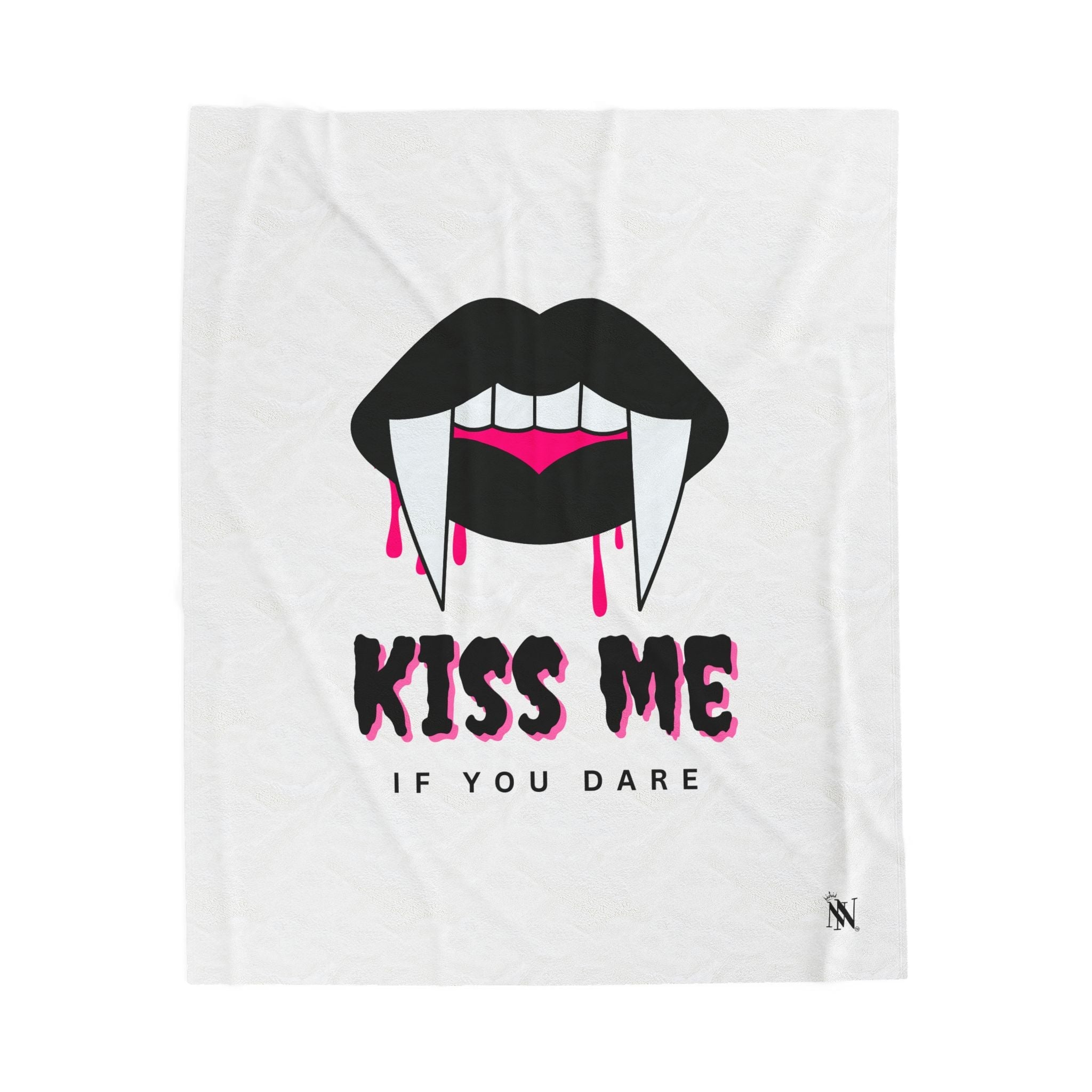 Kiss Me if You Dare | Mix & Match Velveteen Fun-Flirty Lovers’ Blankets
