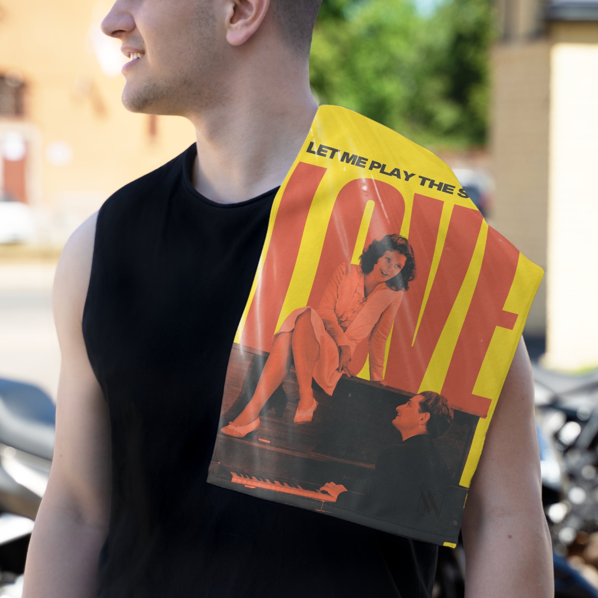 Let Me Play the Song of Love | Mix & Match Soft Fun-Flirty Lovers’ Towels