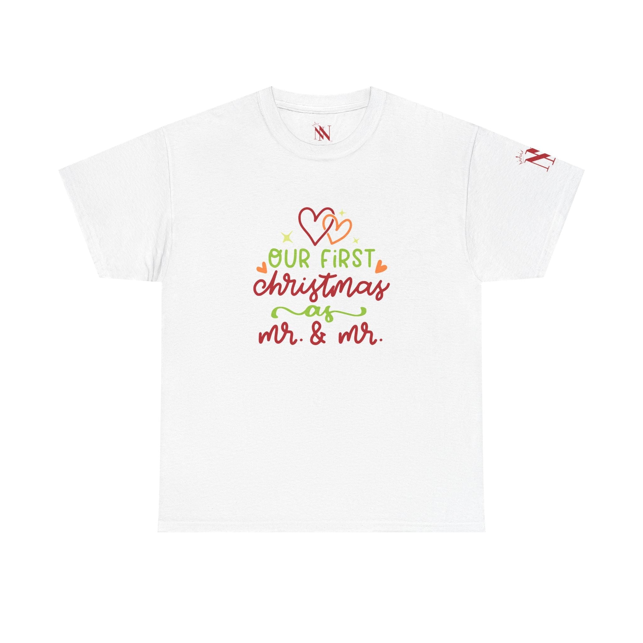 Our First Christmas as Mr. & Mr. | Mix & Match 100% Cotton Unisex Fun-Flirty Lovers’ Tees