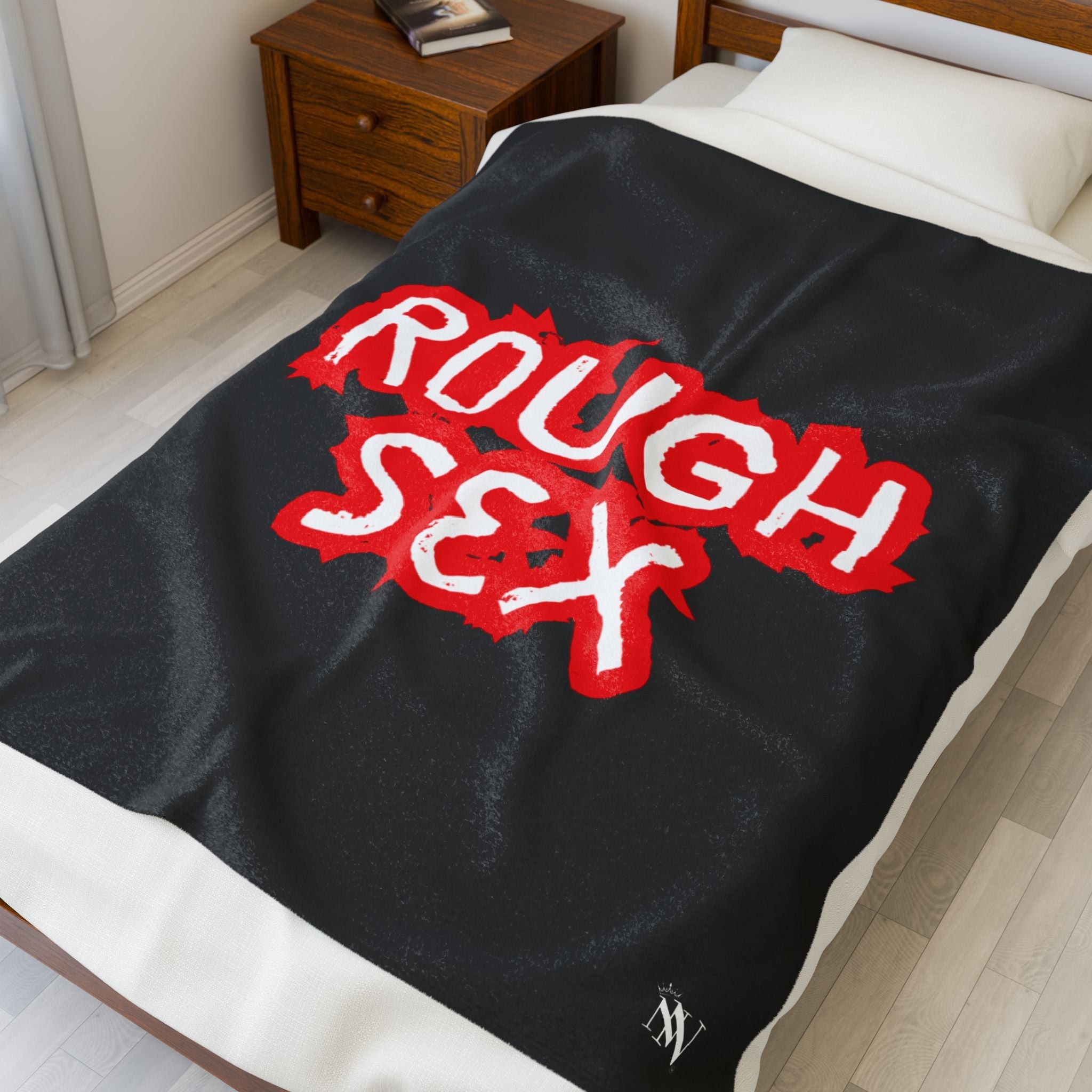 Rough Sex Black | Mix & Match Velveteen Fun-Flirty Lovers’ Blankets