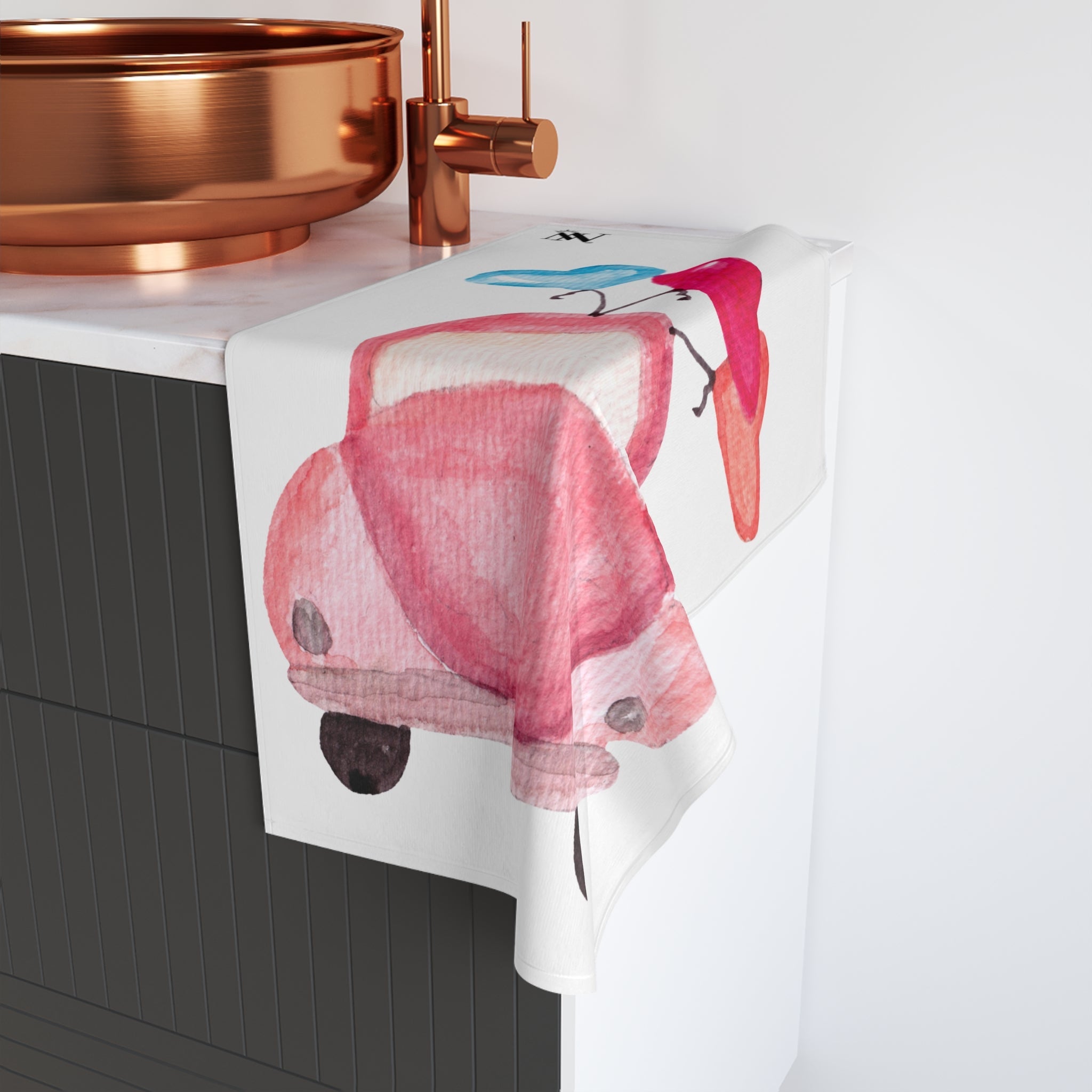 Honeymoon Car | Mix & Match Original Fun-Flirty Lovers’ Towels