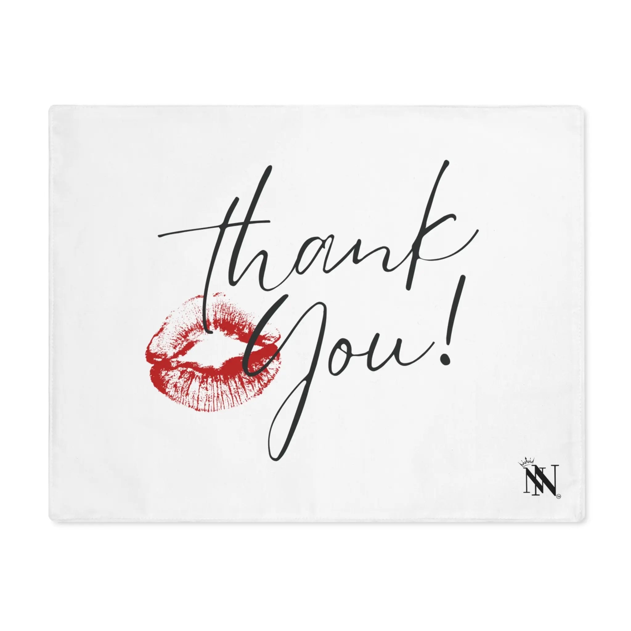 Thank You! with a Kiss Adult Sex Gifts Toys Mat