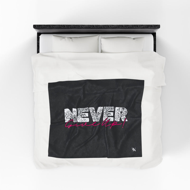 Never Give Up | Mix & Match Soft Fun-Flirty Lovers’ Blankets