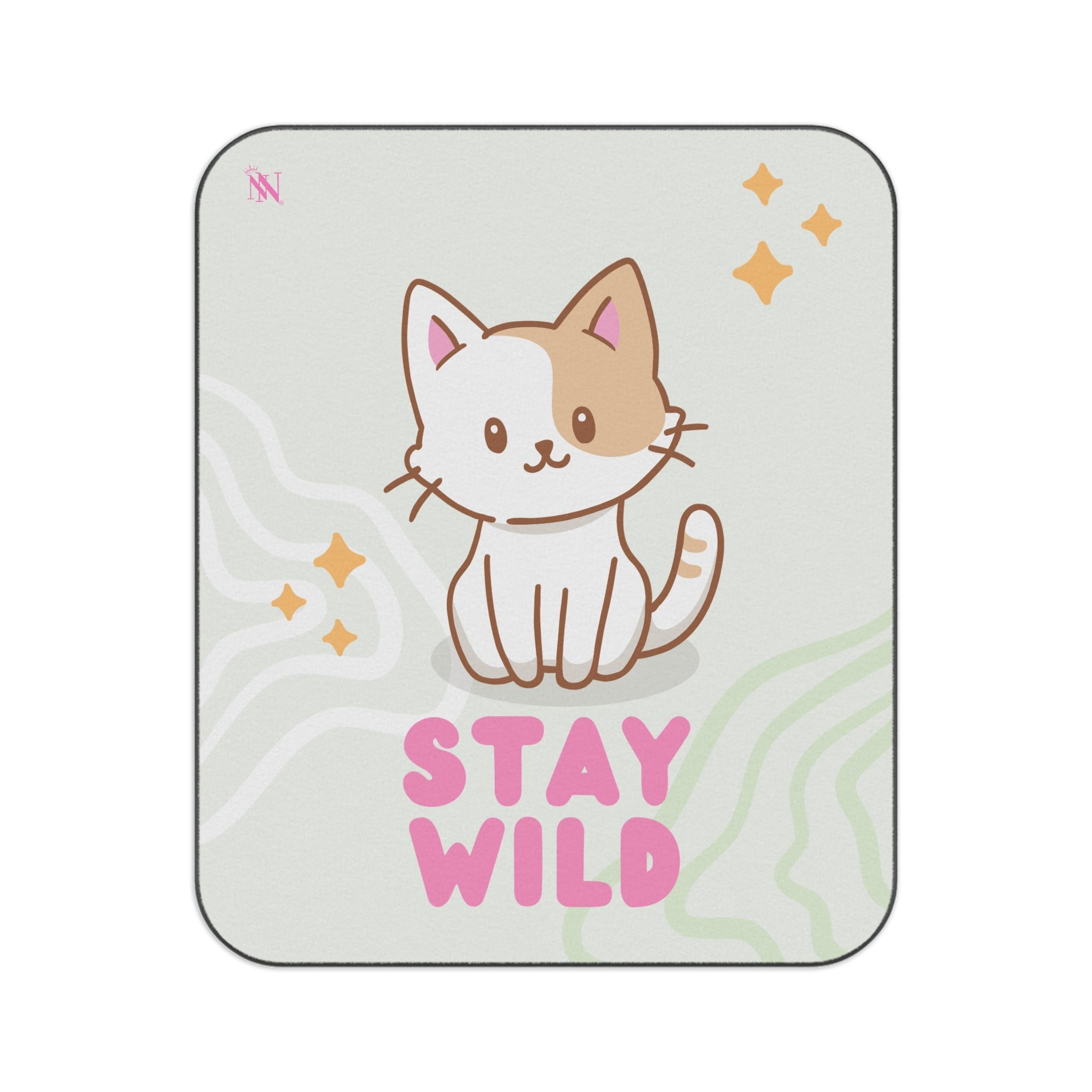 Stay Wild Cute Kitty | Mix Match Fun-Flirty Lovers’ Water-Resistant Blankets