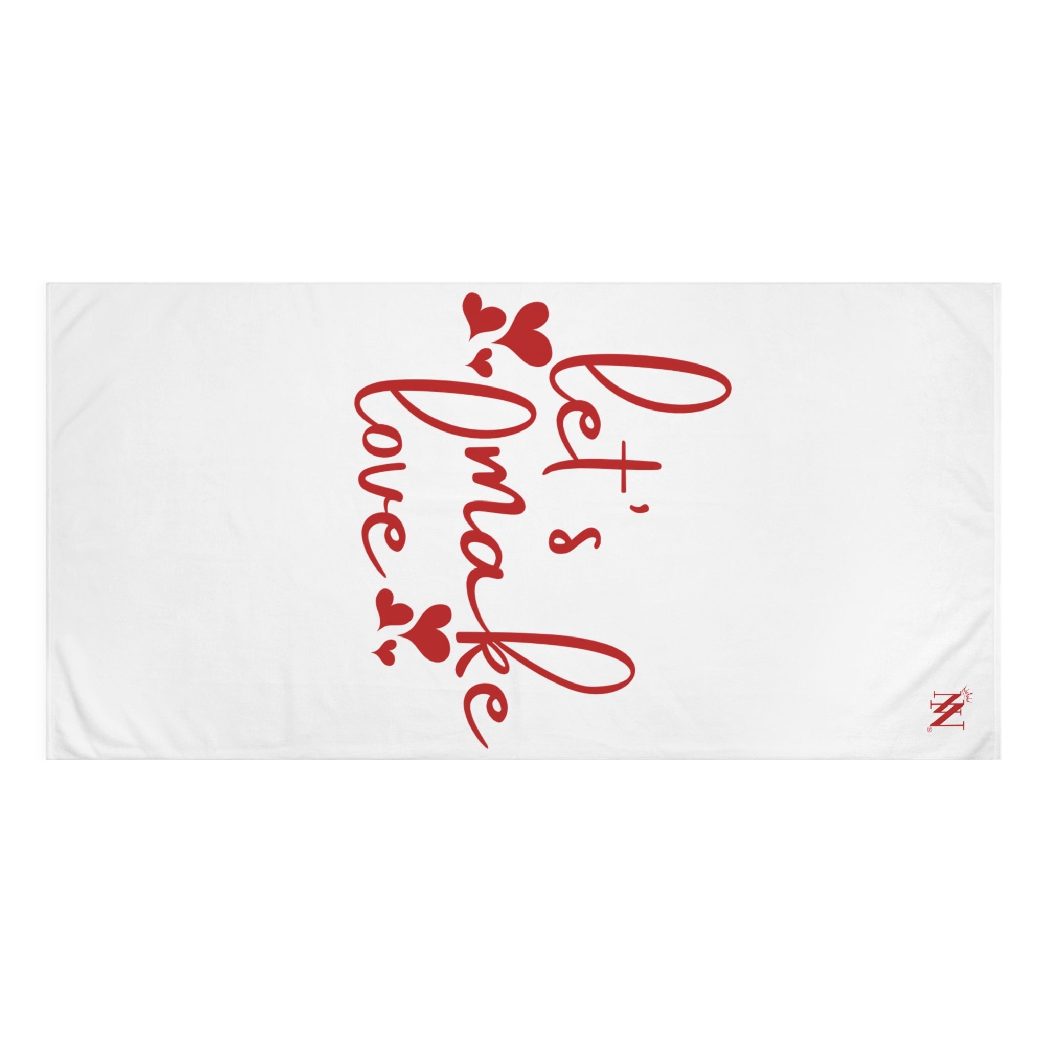 Let’s Make Love Hearts Anal Towel