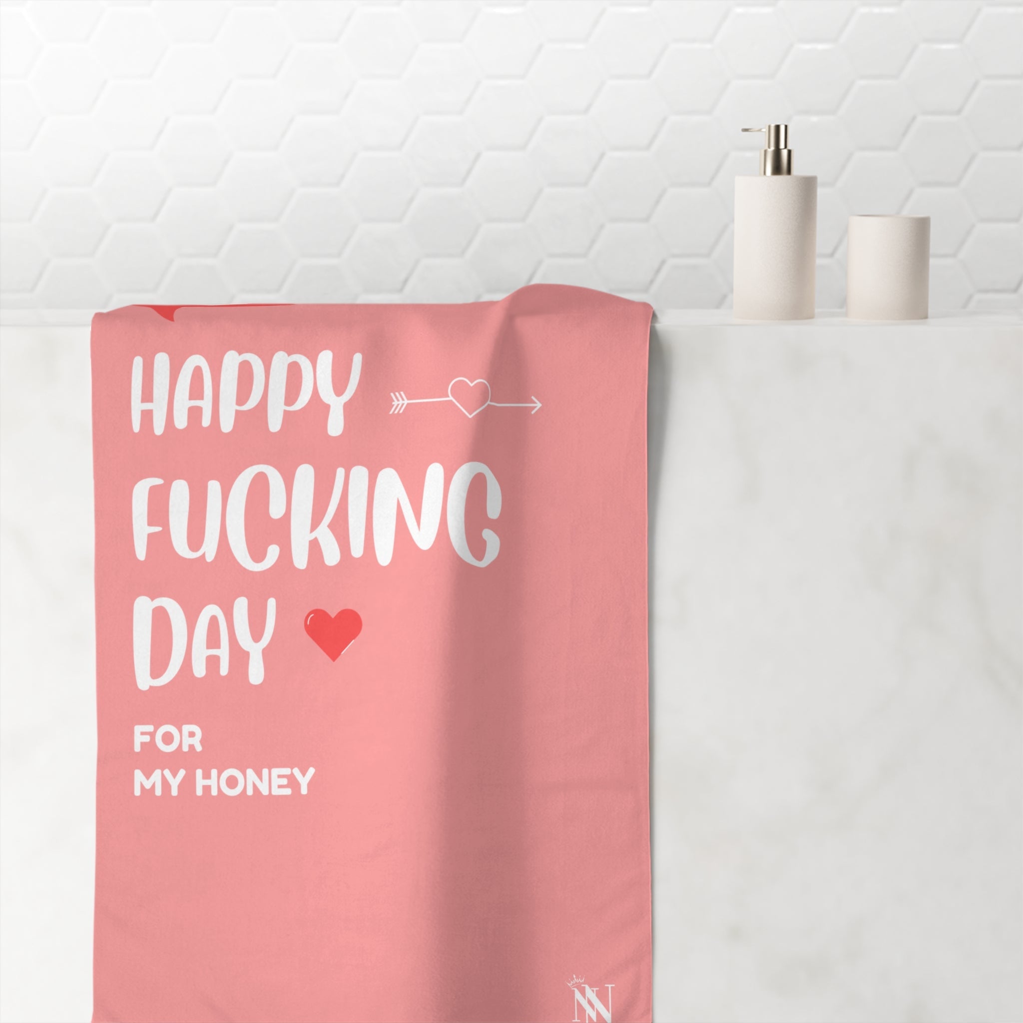 Happy Fucking Day | Mix & Match XL Fun-Flirty Lovers’ Towels
