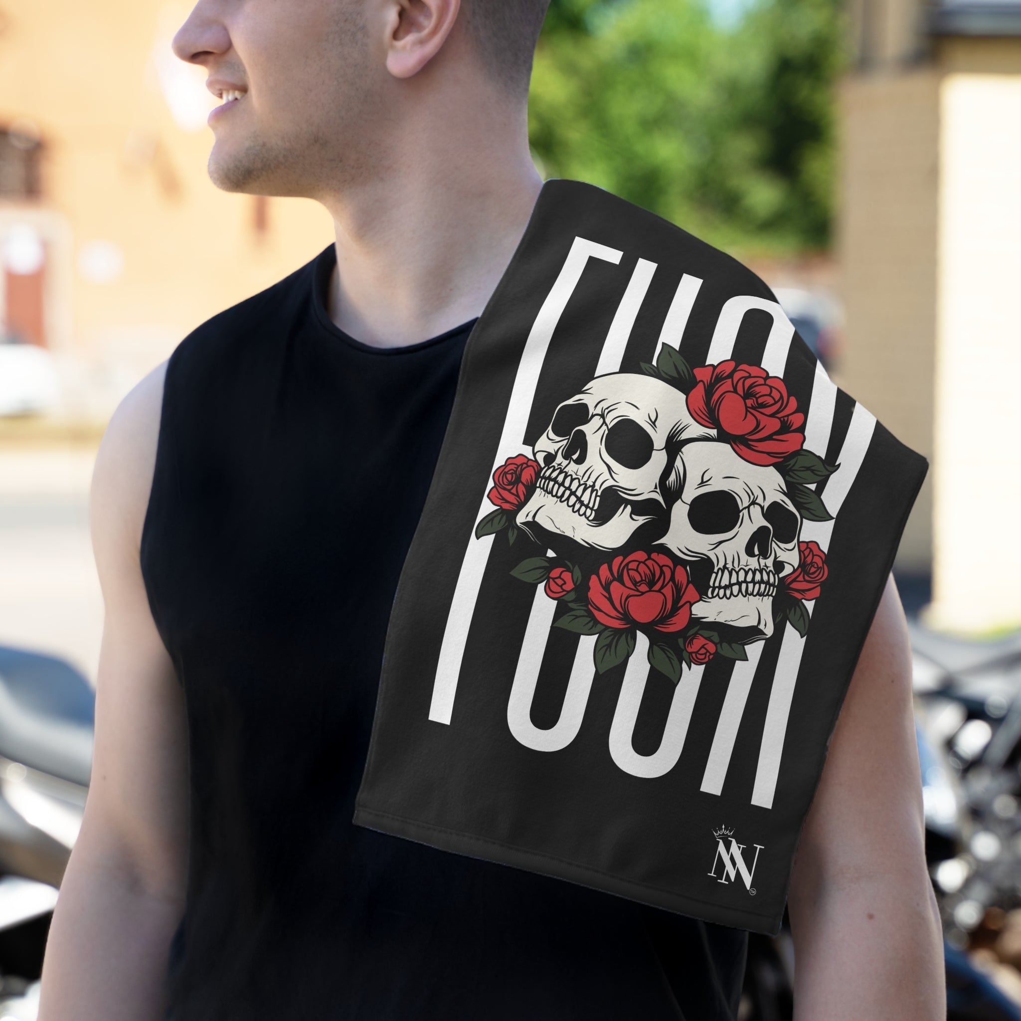 Roses Skulls & Fuck | Mix & Match Soft Fun-Flirty Lovers’ Towels