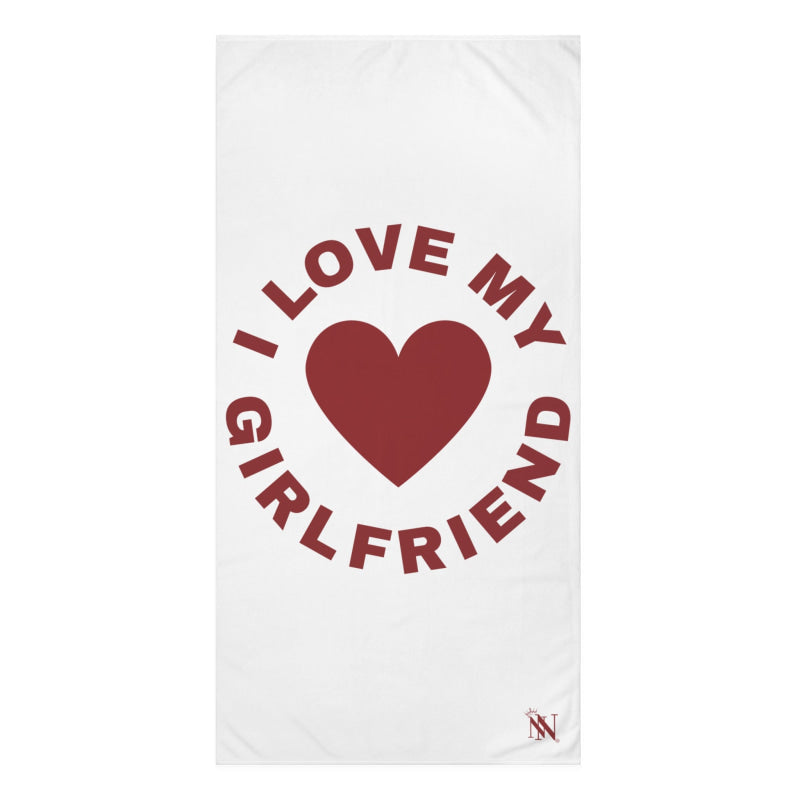 I Love My Girlfriend Heart | Mix & Match XL Fun-Flirty Lovers’ Towels