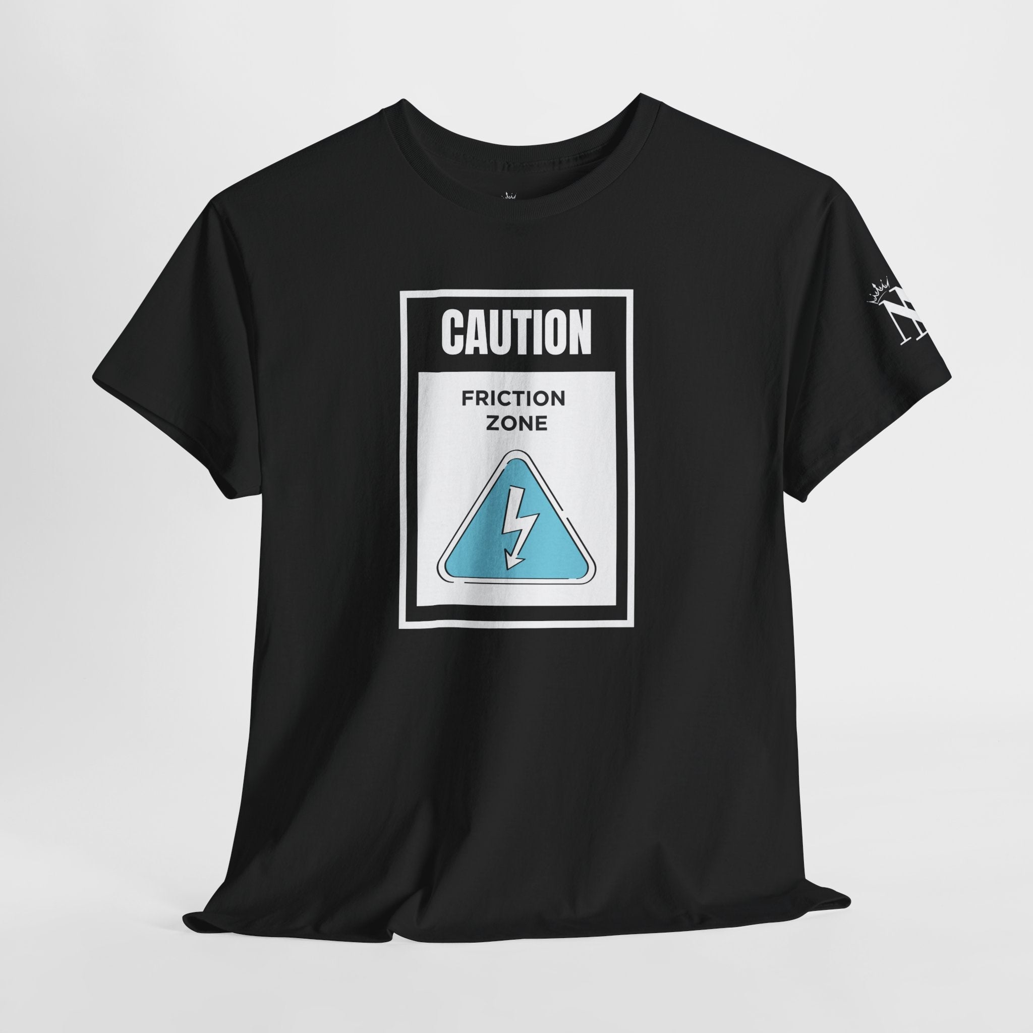 Caution Friction Zone Romantic Couples Sex Gifts 100% Cotton T-Shirt