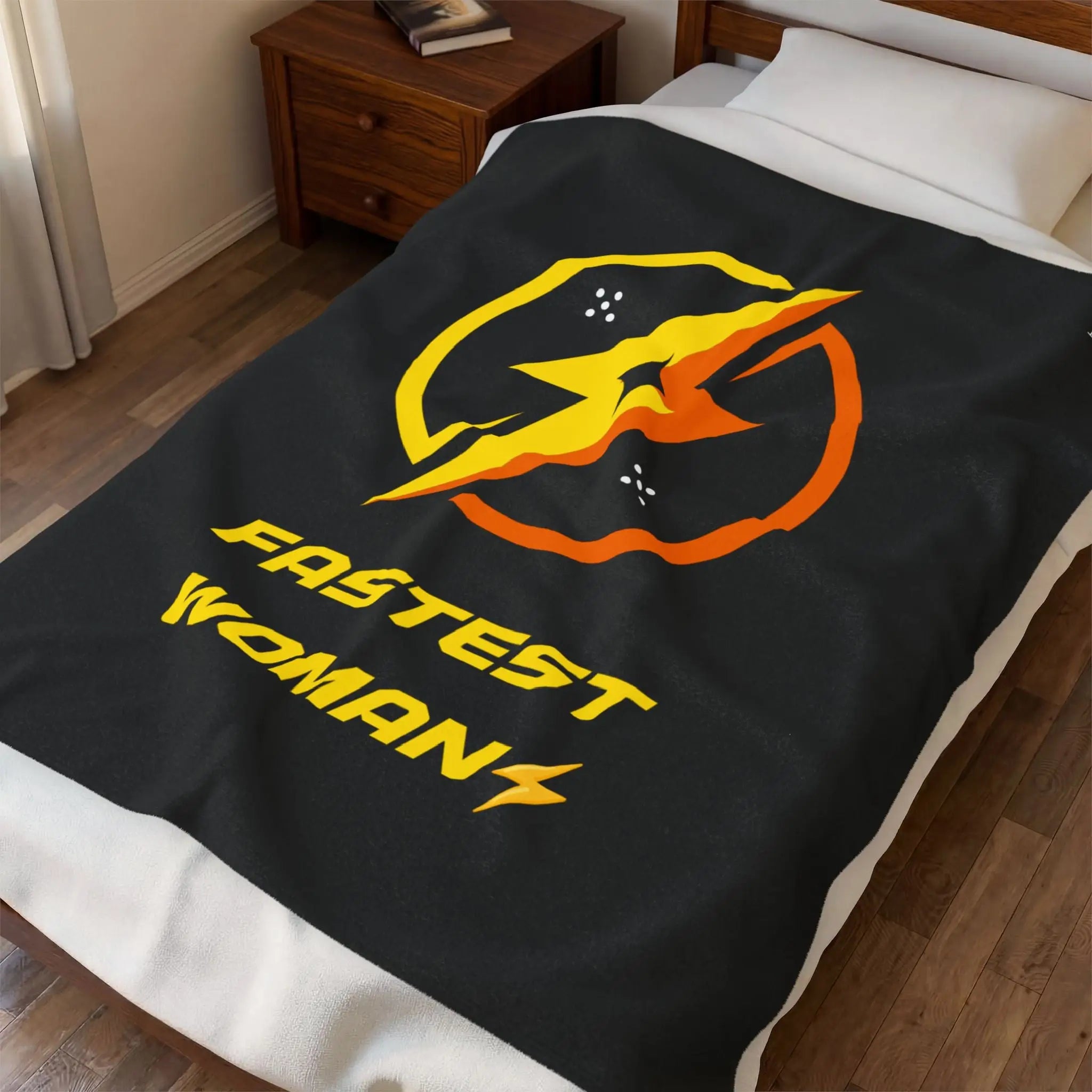 Fastest Woman Lightning Bolt Blanket