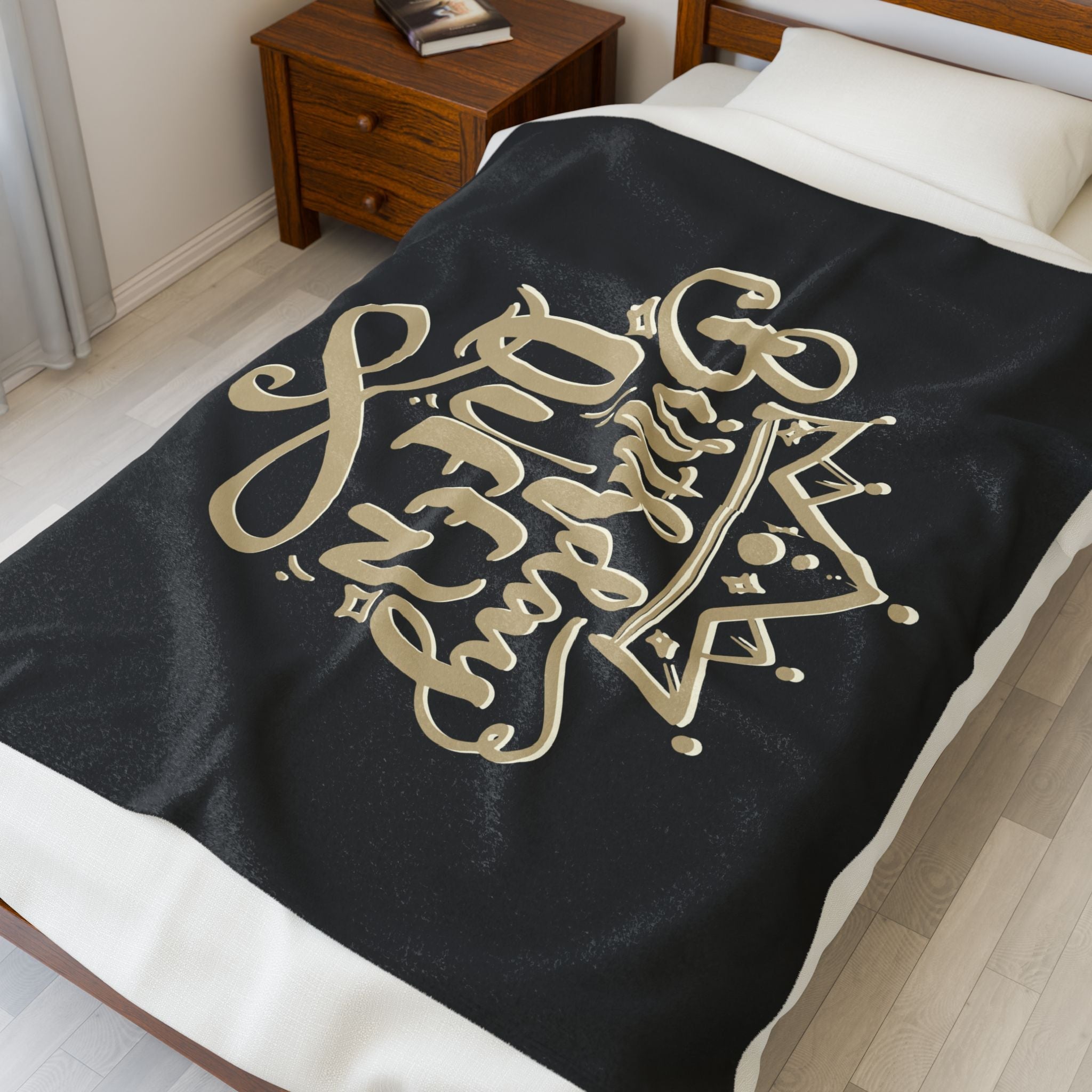 Gold Crown Birthday Queen | Mix & Match Velveteen Fun-Flirty Lovers’ Blankets