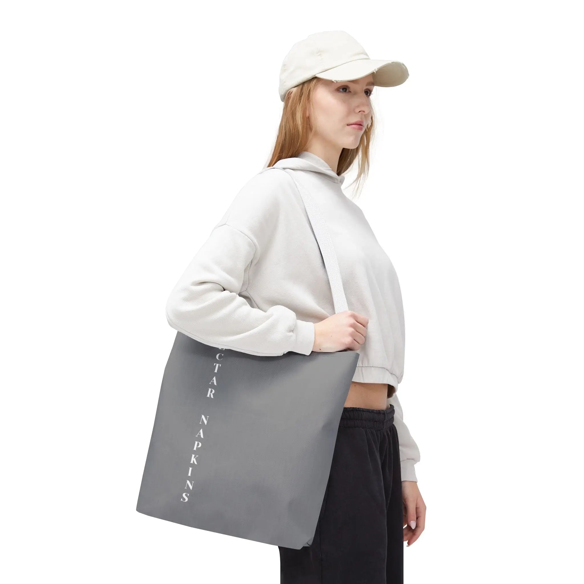 Nectar Napkins Brand Gray Tote Bag